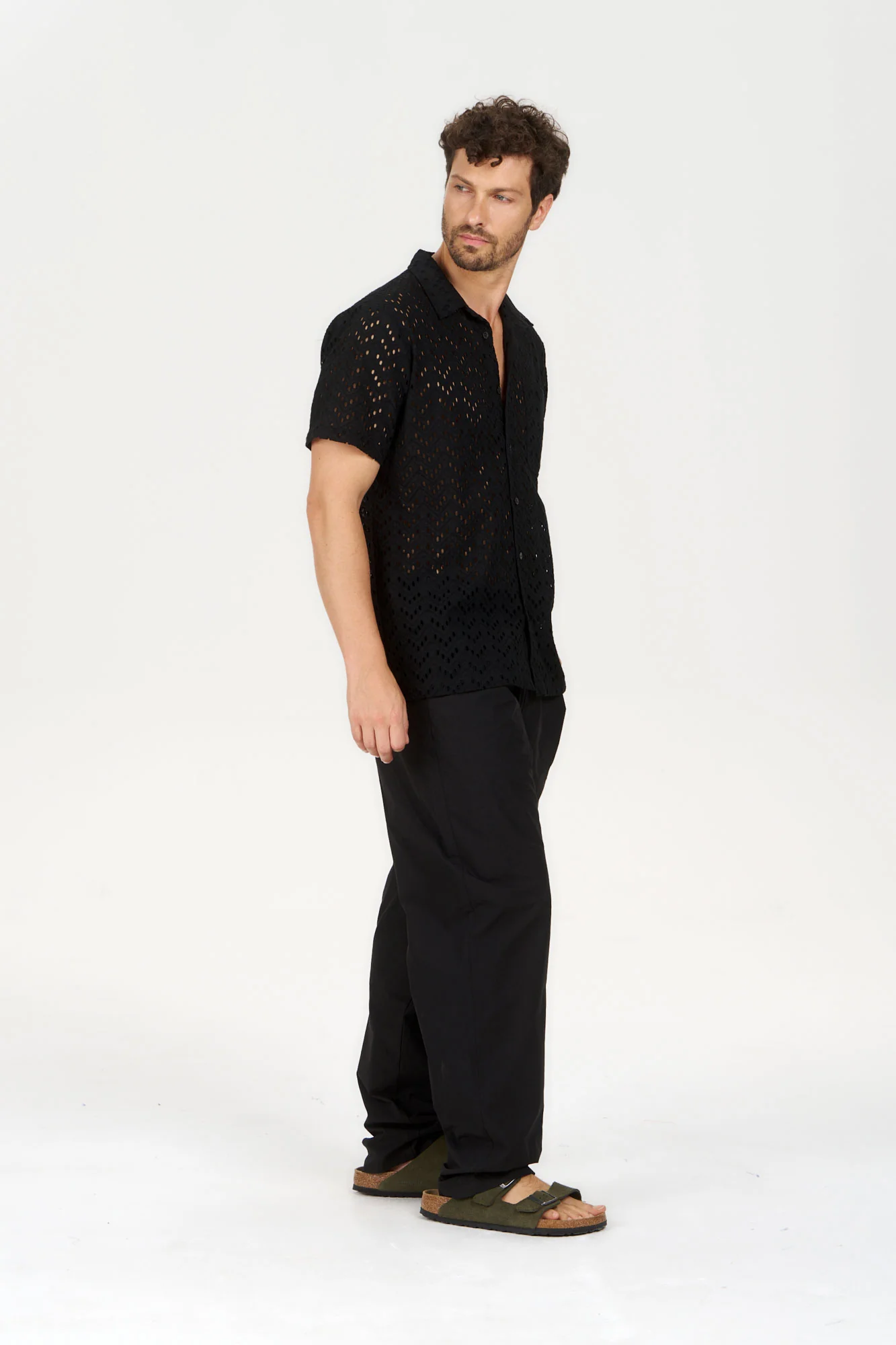 ALINO Organic Cotton Shirt - Black - Image 3