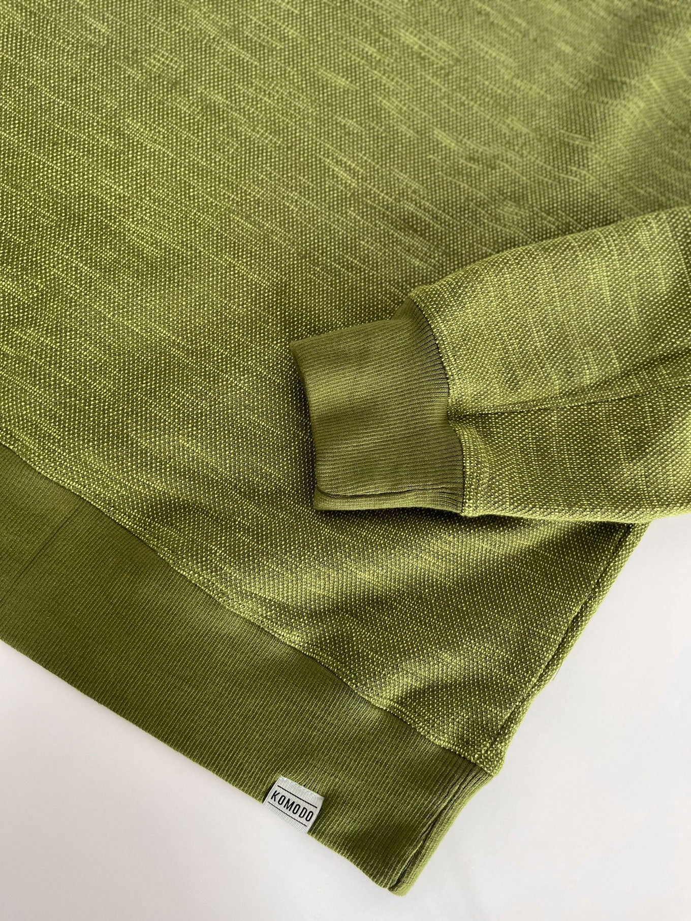 ANTON - Organic cotton sweat - Green melange - Image 3