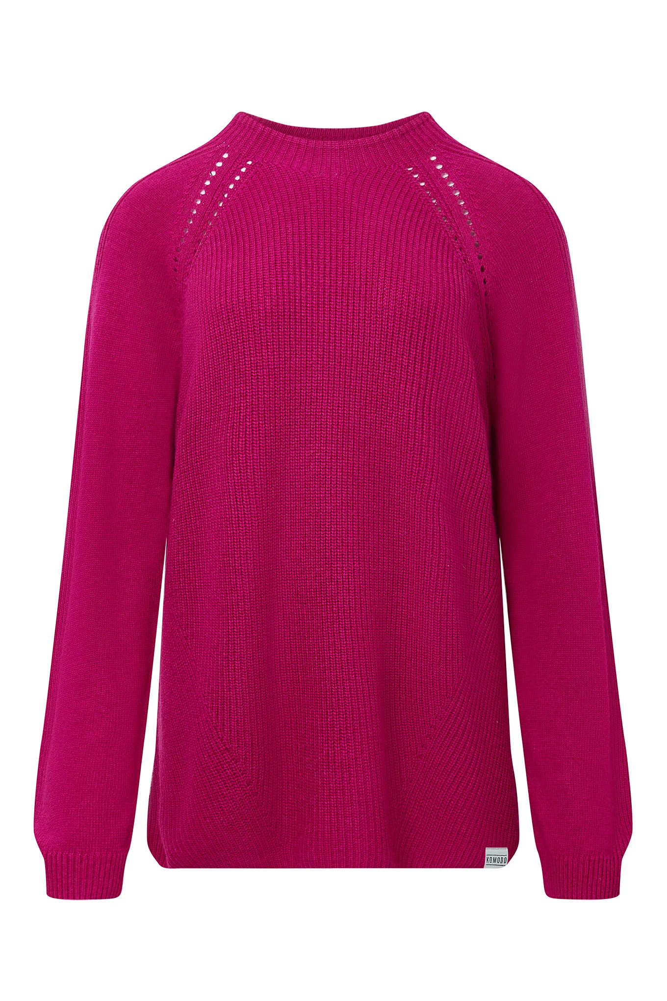 ATLANTA Wool Blend Jumper - Fuschia - Image 2