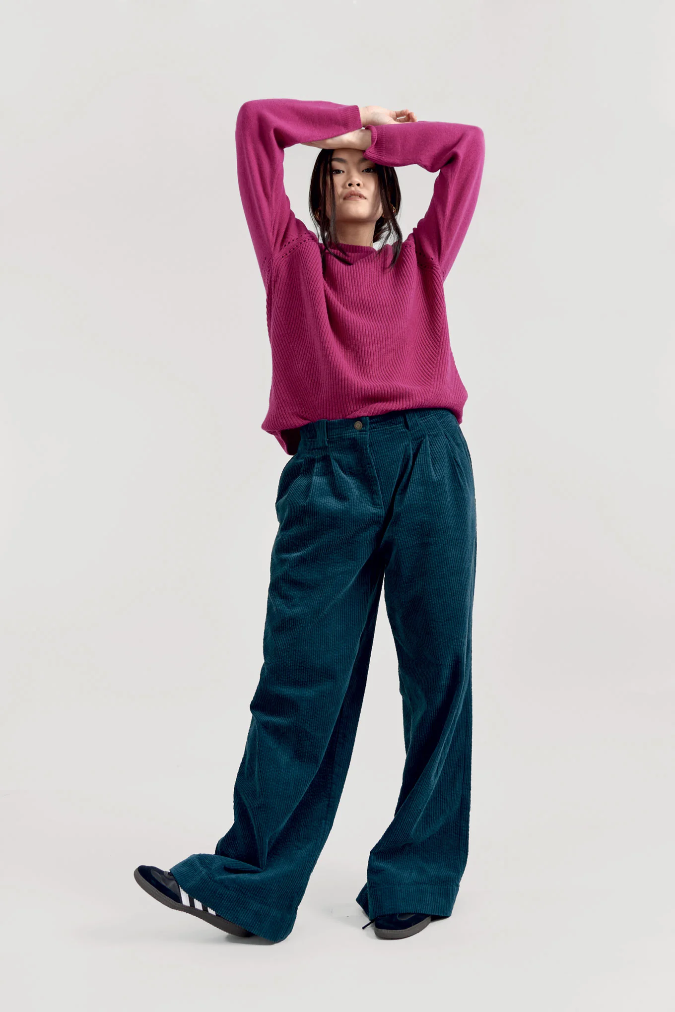 ATLANTA Wool Blend Jumper - Fuschia - Image 3