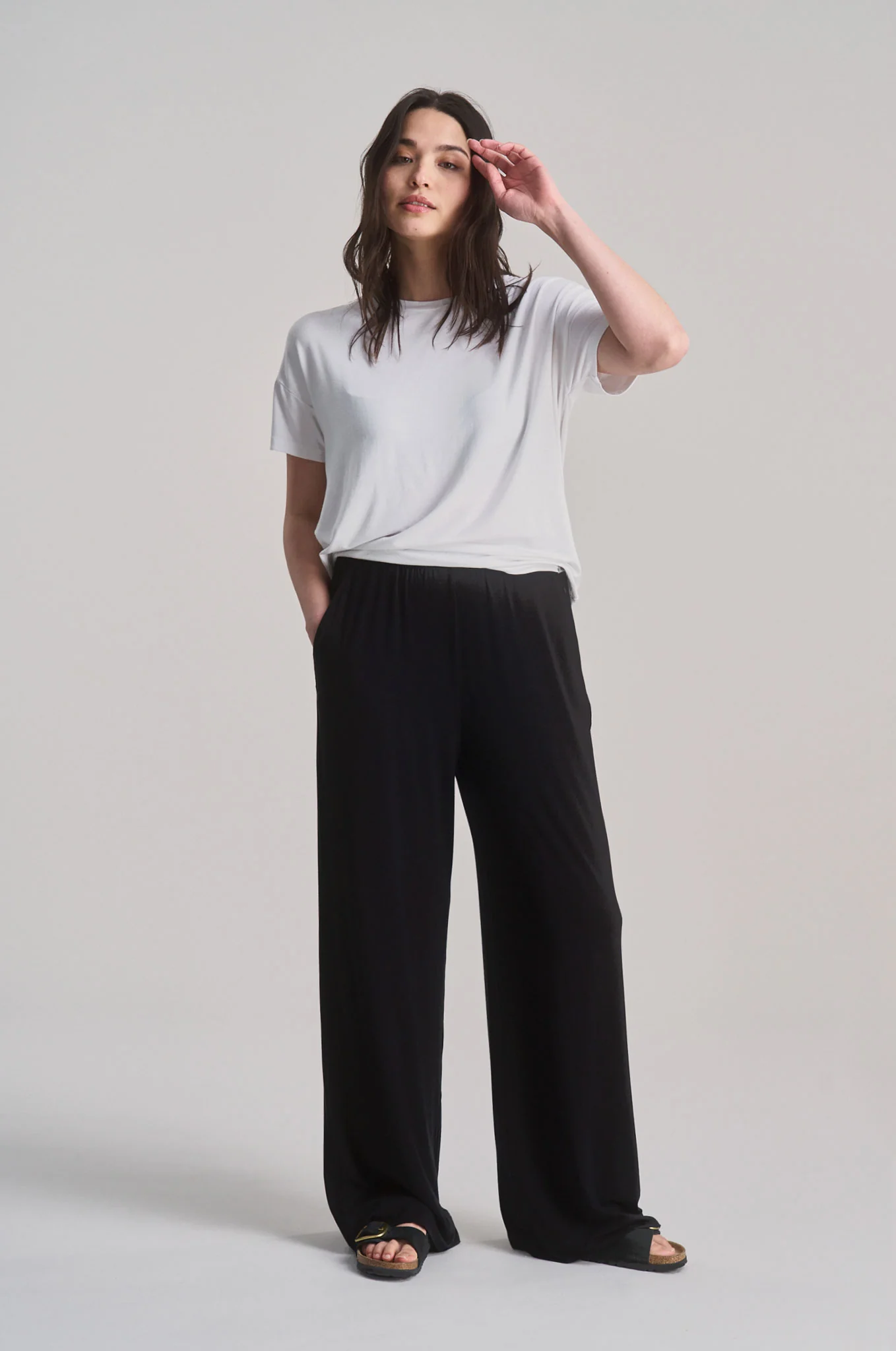 BINITA Modal Trouser - Black - Image 4