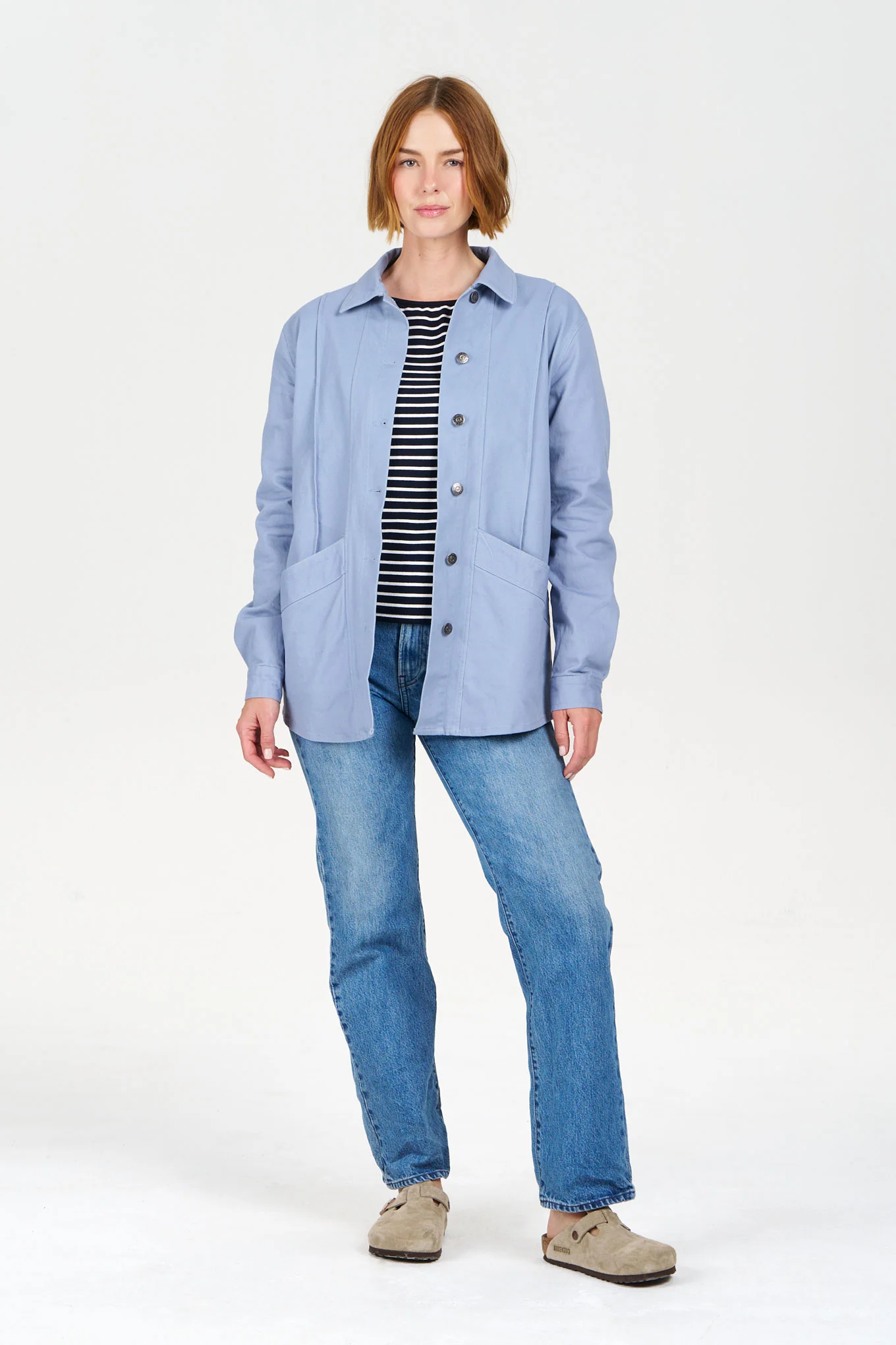 CHORE Organic Cotton Jacket - Blue - Image 2