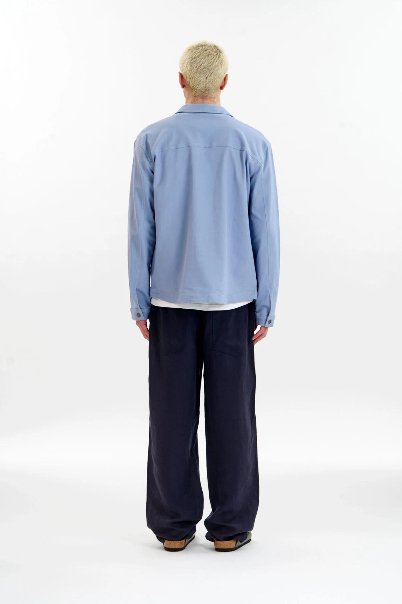 CHRISTOPHE Organic Cotton Jacket - Blue - Image 5