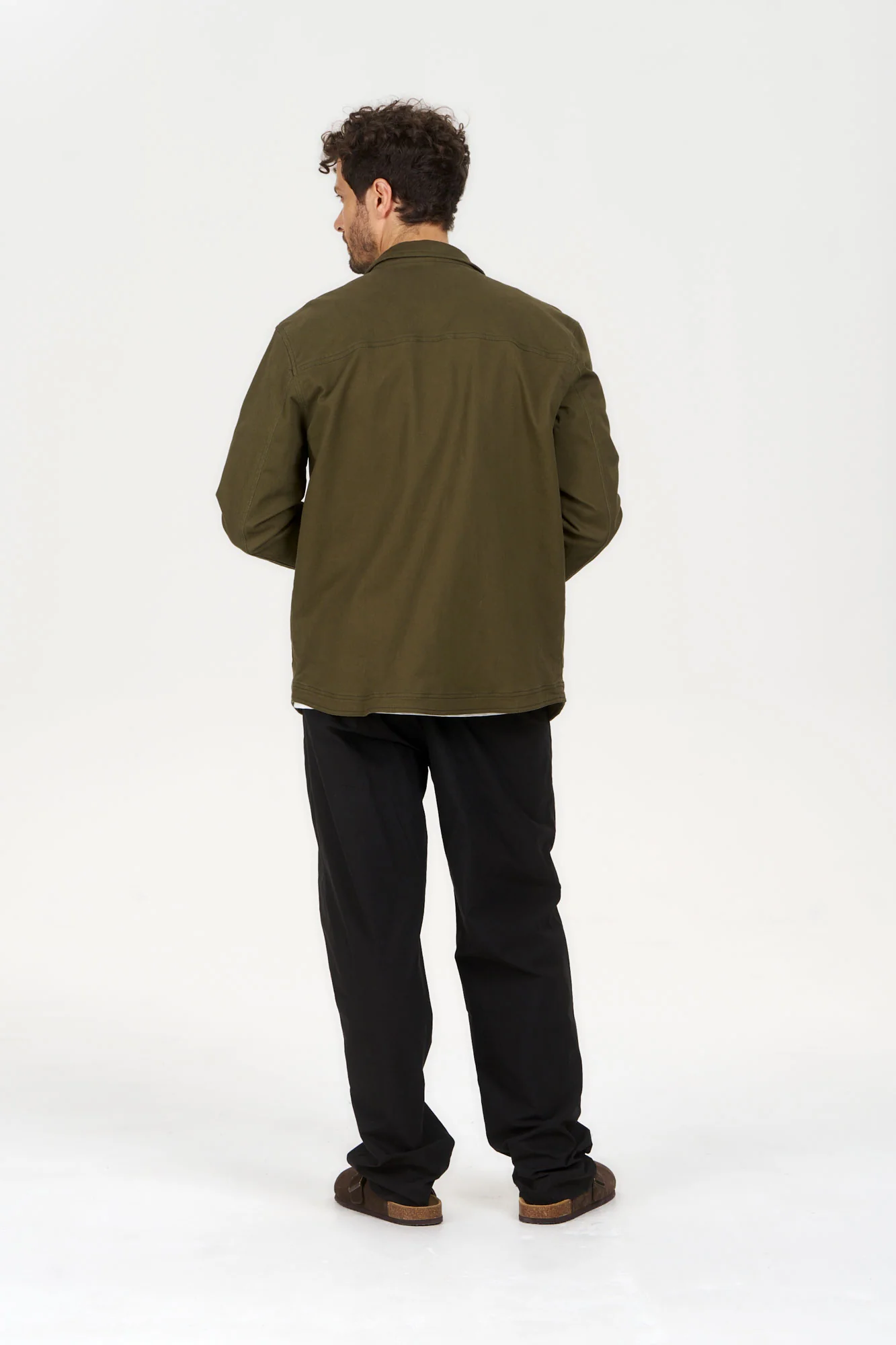 CHRISTOPHE Organic Cotton Jacket - Green - Image 4