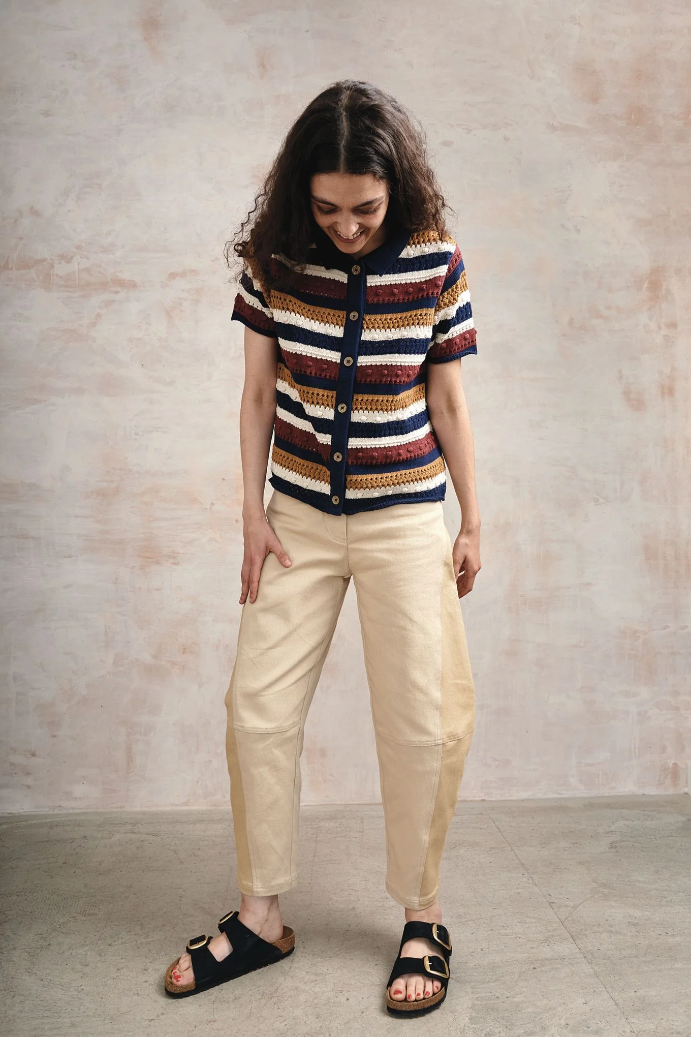 CLARA - Organic Cotton Cardigan - Multi - Image 3