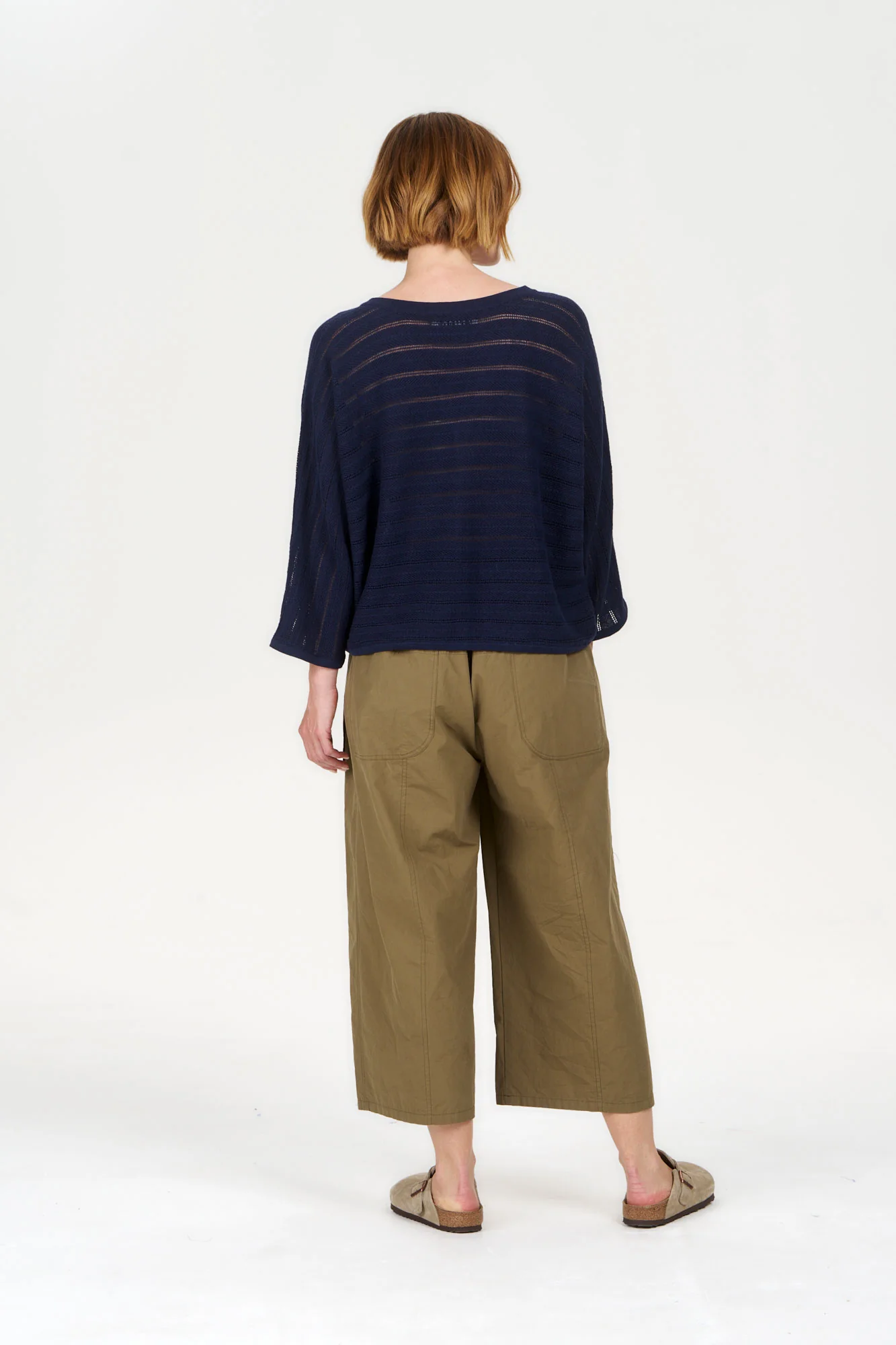 CLEO Organic Cotton Trouser - Khaki - Image 5
