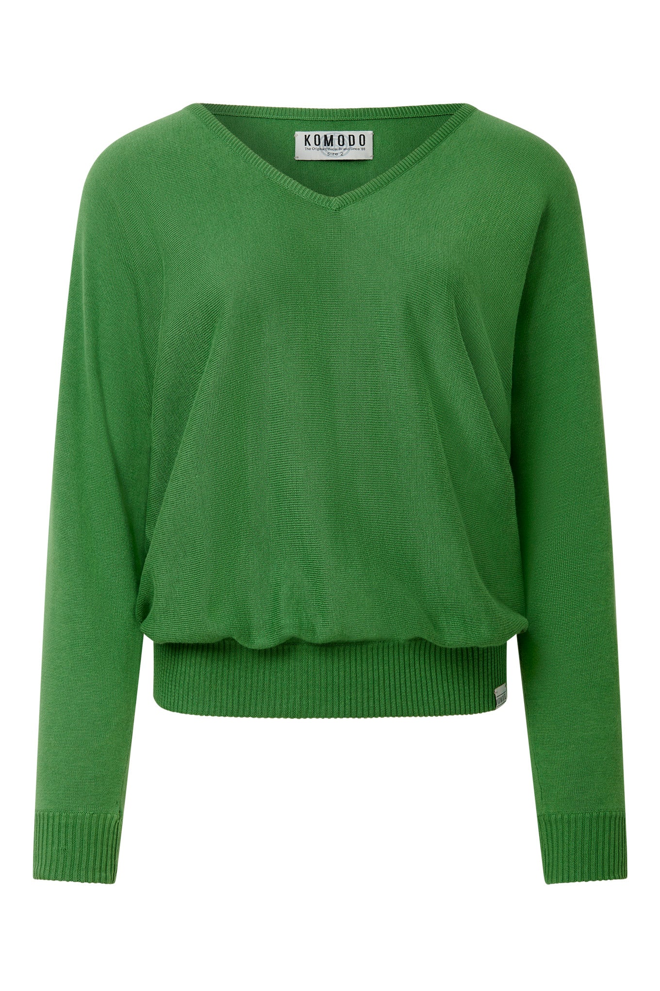 CLOVER - Cotton Tencel Jumper - Jungle Green - Image 2