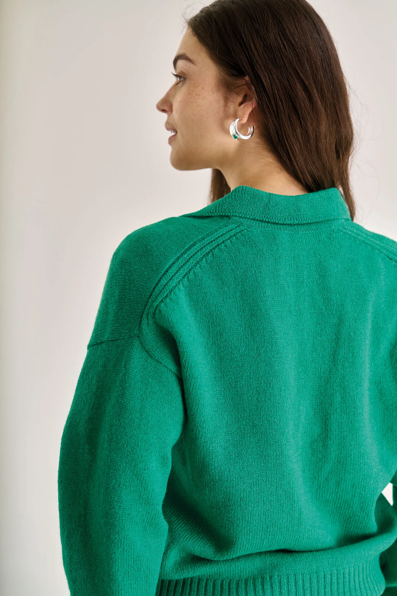 CONNIE Merino Wool Top - Green - Image 2