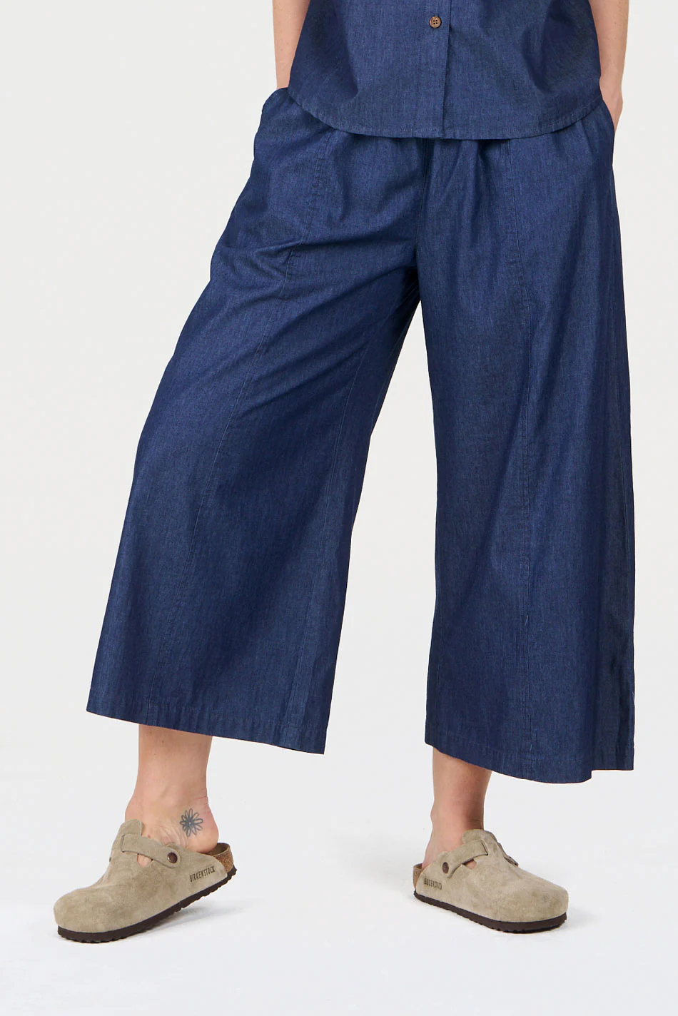 DANI Organic Cotton Coulotte - midwash - Image 3