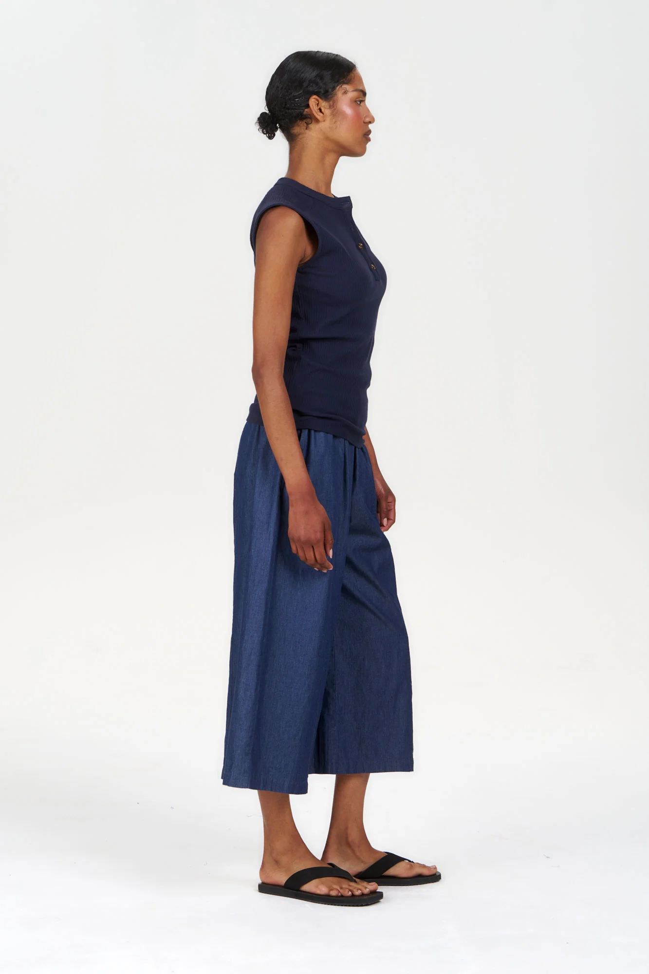 DANI Organic Cotton Coulotte - midwash - Image 5
