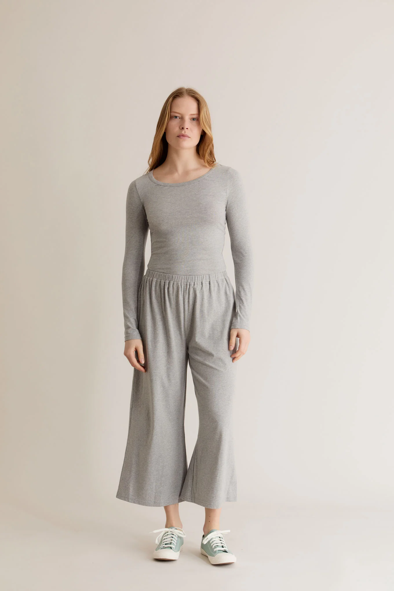 DARCEY Top - GOTS Organic Cotton Grey - Image 3