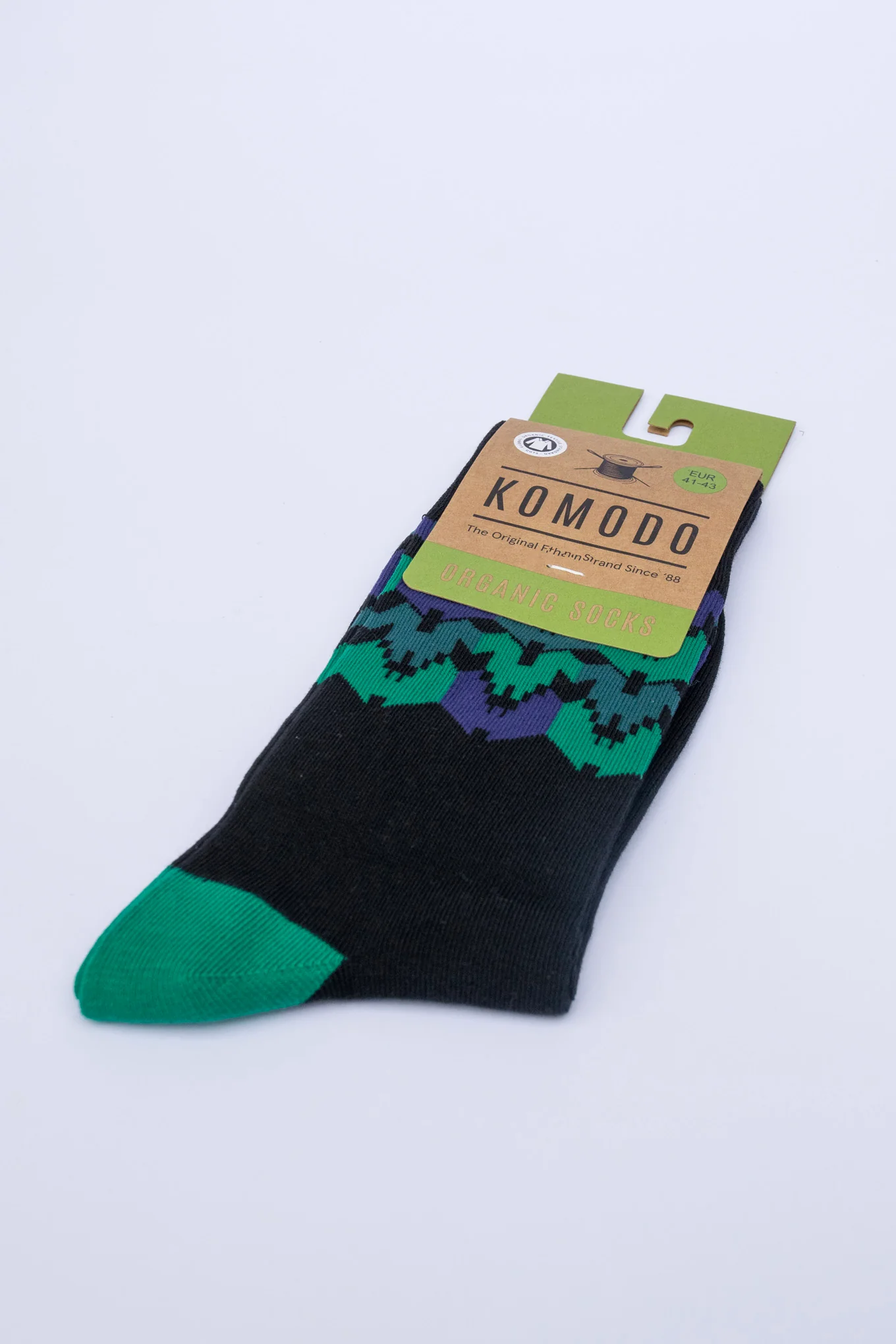 DHAKA GOTS Organic Cotton Socks - Black - Image 2