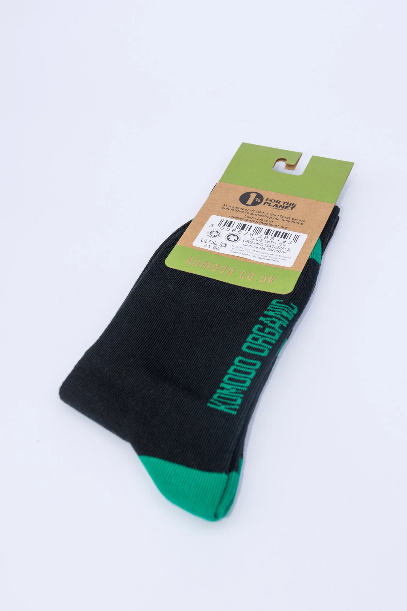 DHAKA GOTS Organic Cotton Socks - Black - Image 3