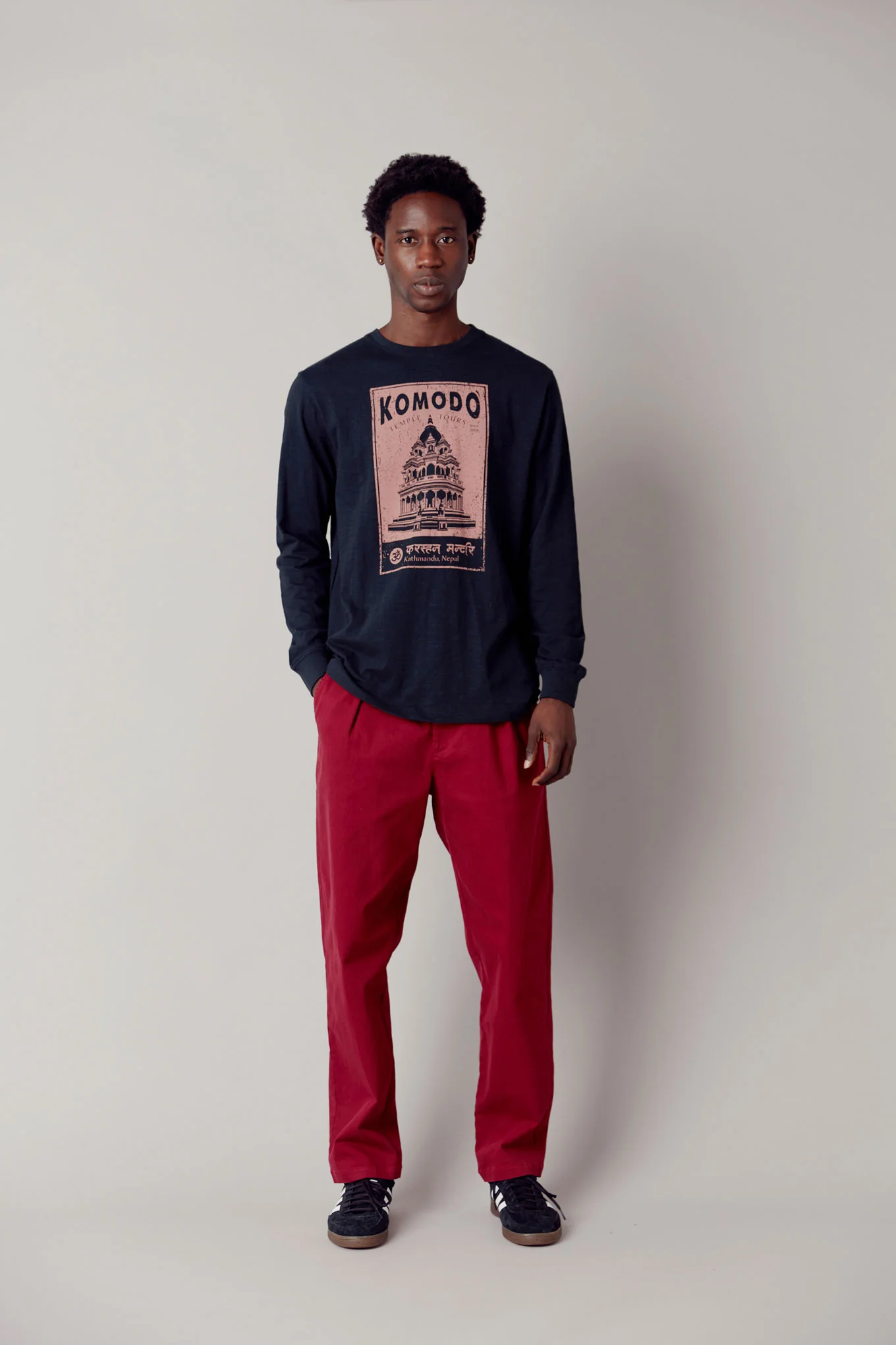 DUNBAR TEMPLE - Organic Cotton Tee Black - Image 3