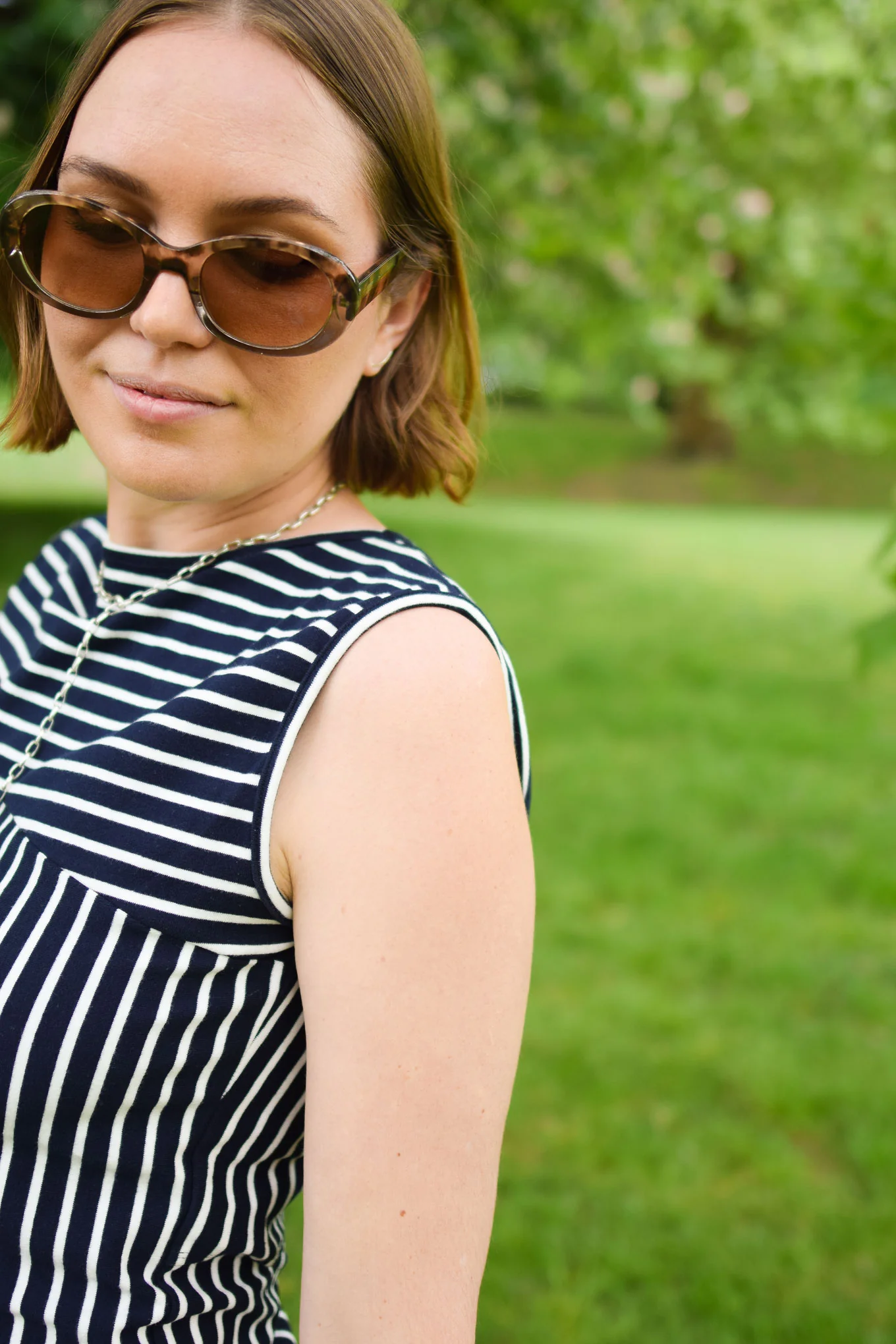 ETOSHA Organic Cotton Top - Navy Stripe - Image 3