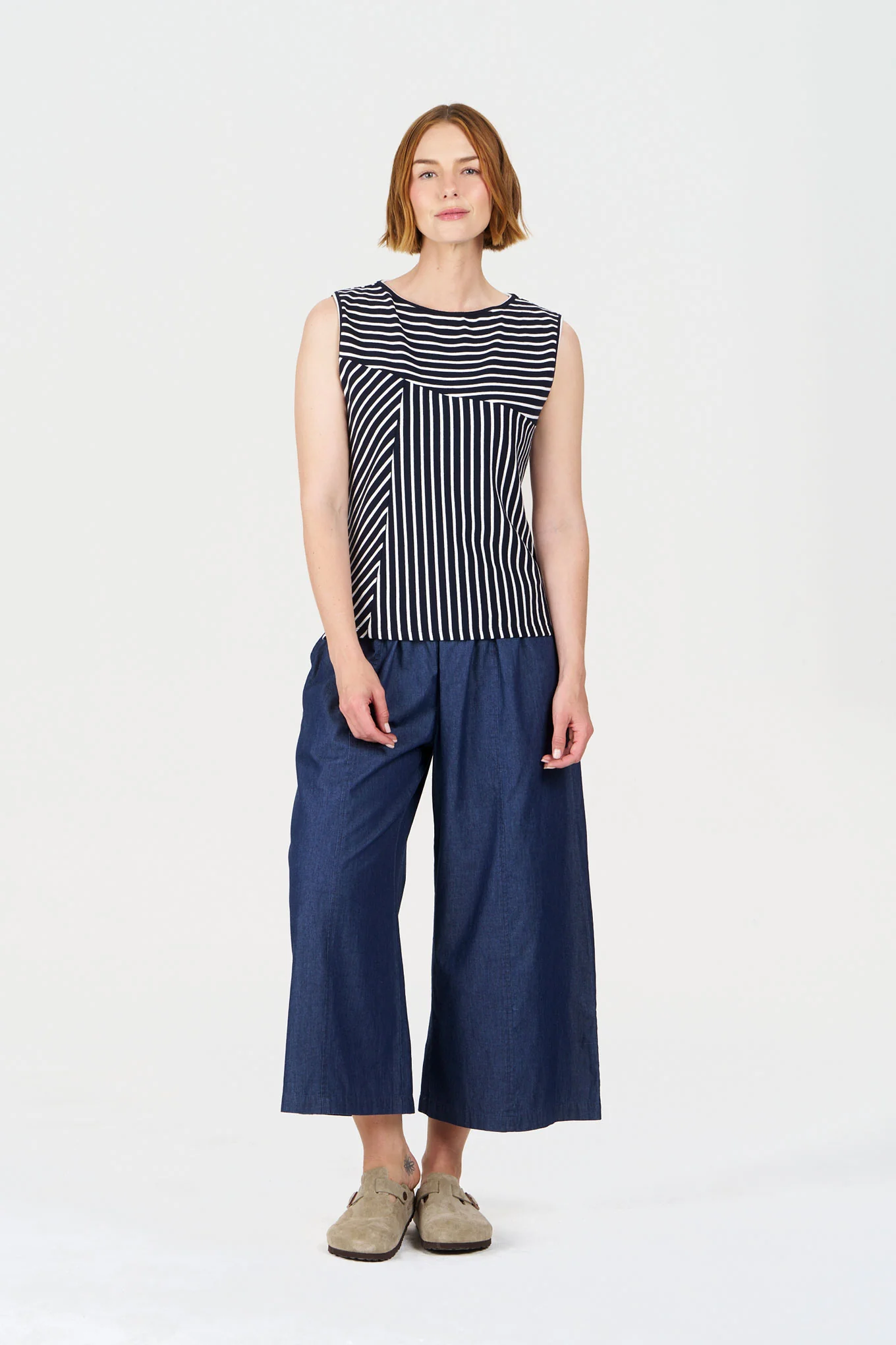 ETOSHA Organic Cotton Top - Navy Stripe - Image 6
