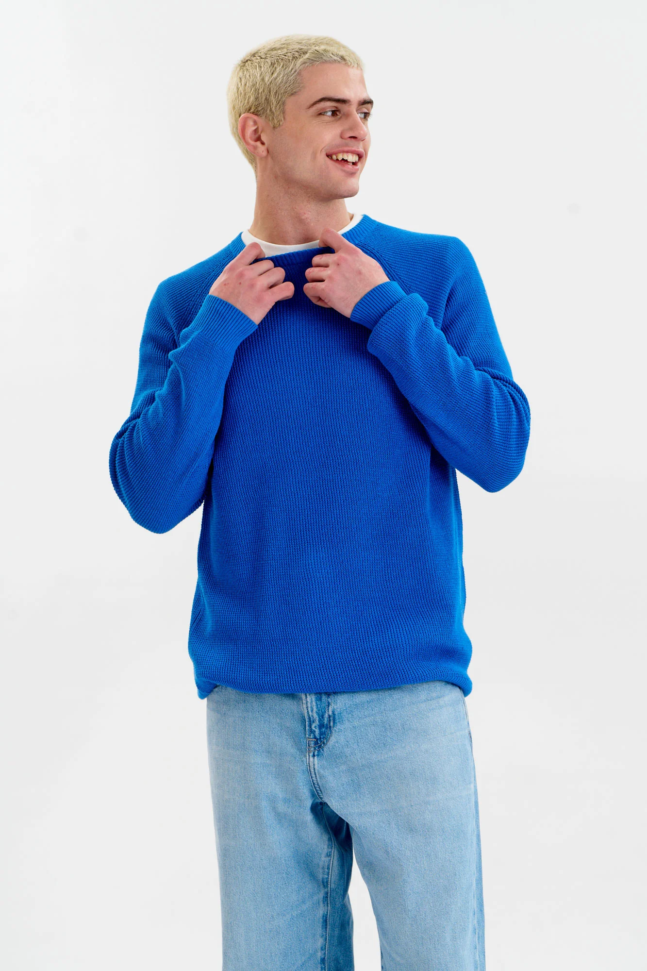 FOG Organic Cotton Jumper - Blue - Image 3