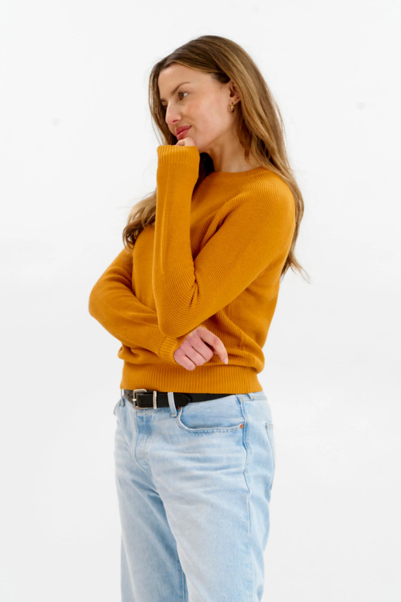 FOG Organic Cotton Jumper - Mustard - Image 2