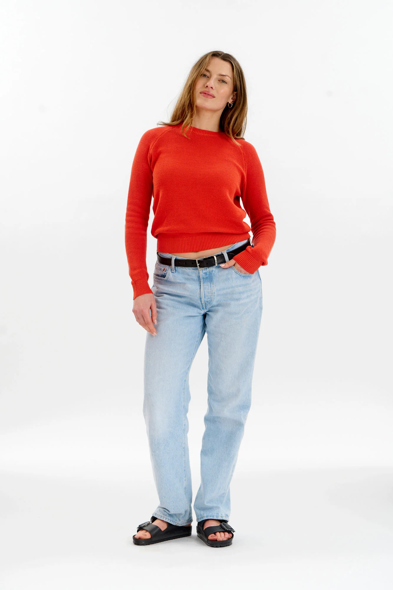 FOG Organic Cotton Jumper - Red - Image 2
