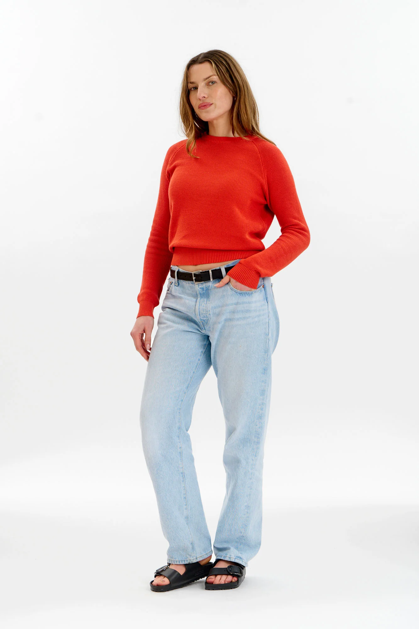 FOG Organic Cotton Jumper - Red - Image 5