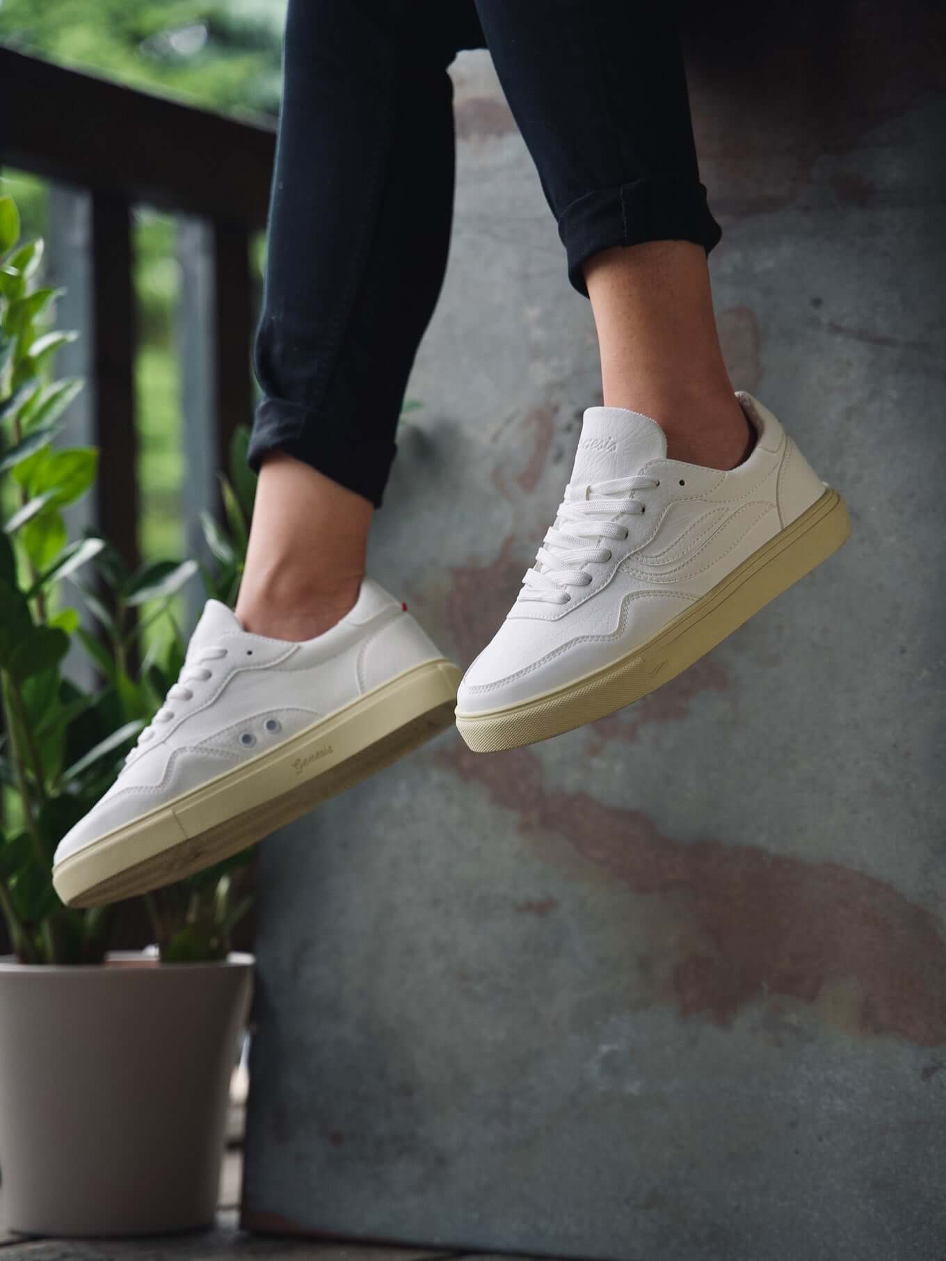 G-SOLEY Cornwaste Eco Trainer by GENESIS - White - Image 4