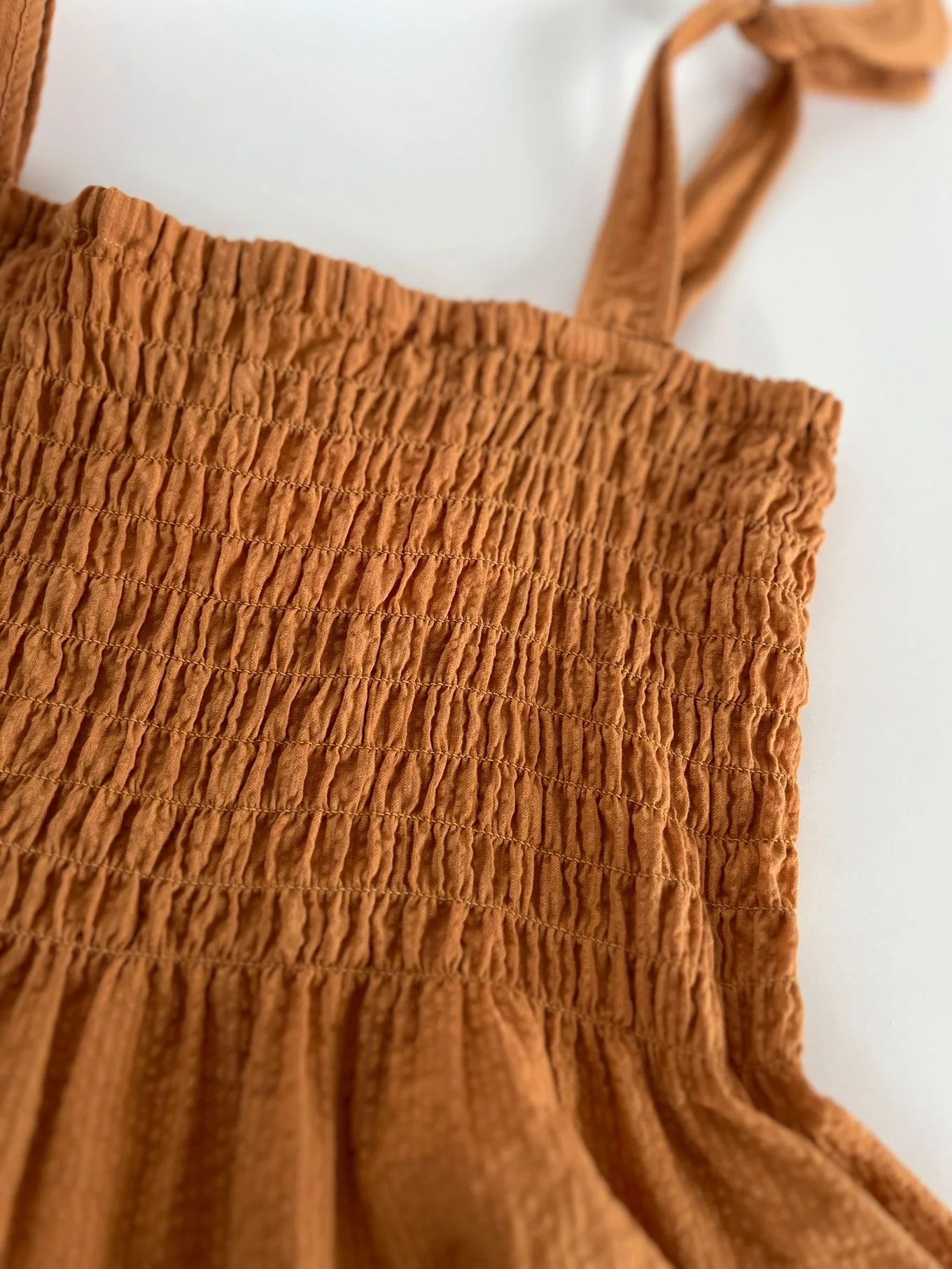 GAIA - Organic Cotton Seersucker Vest - Orange - Image 4