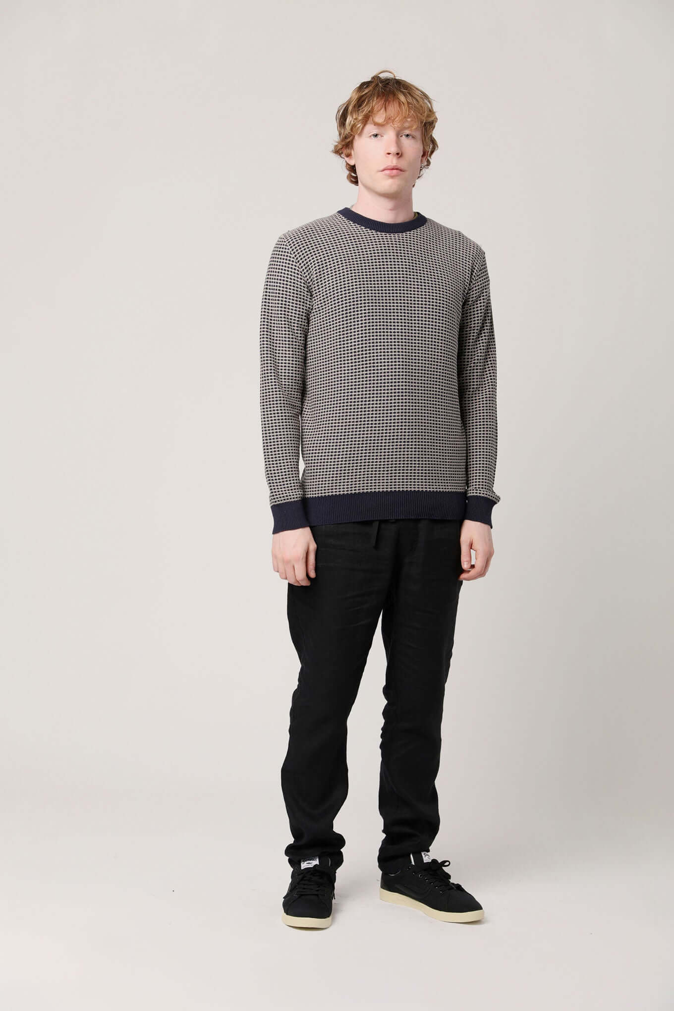 HASAN - Organic Cotton Jumper Navy - Image 3