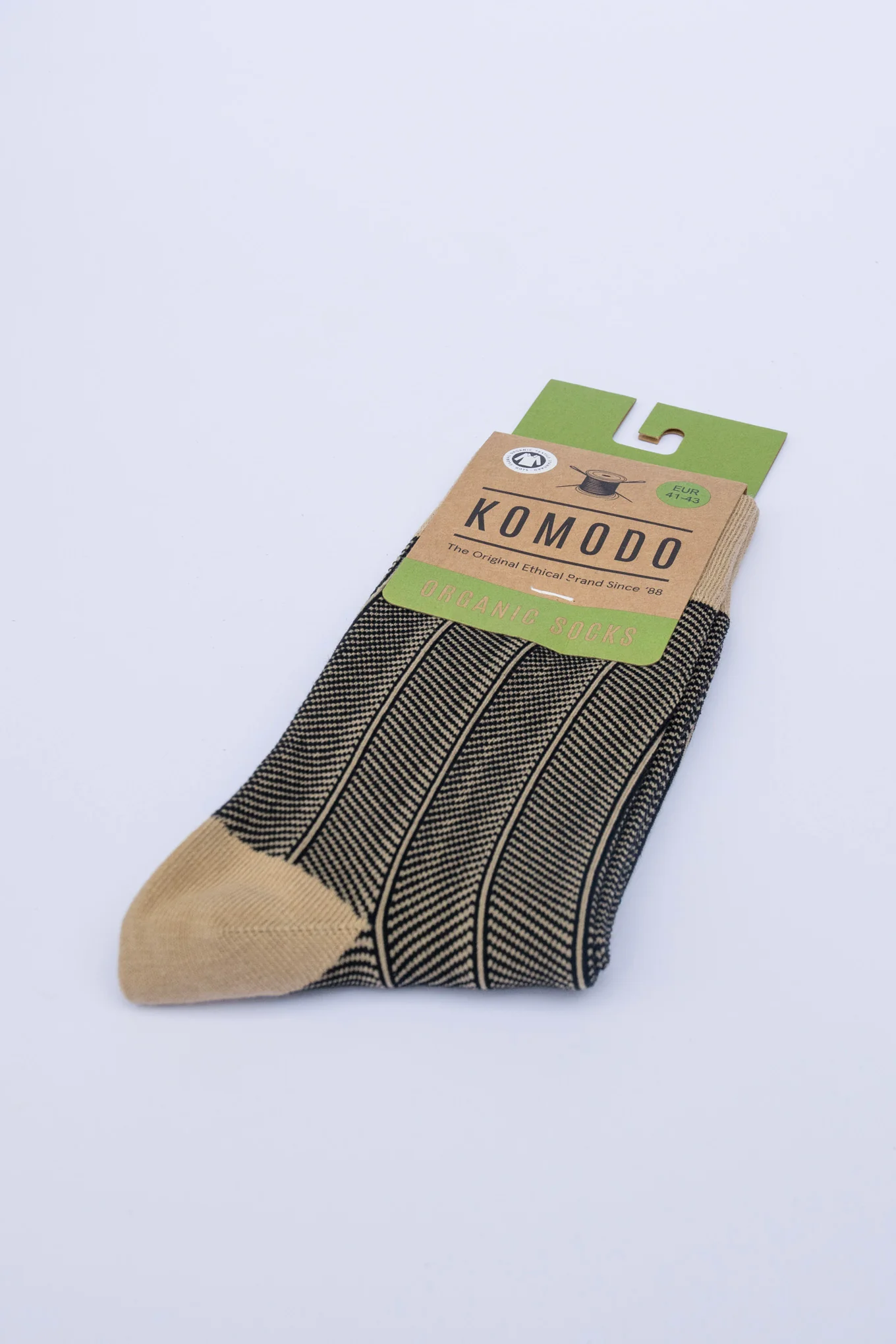 HERRINGBONE - GOTS Organic Cotton Socks Croissant - Image 2