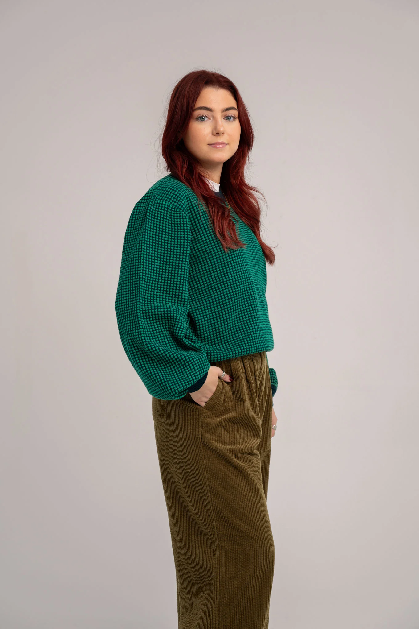 HOPE - Organic Cotton Jumper Teal - Image 3