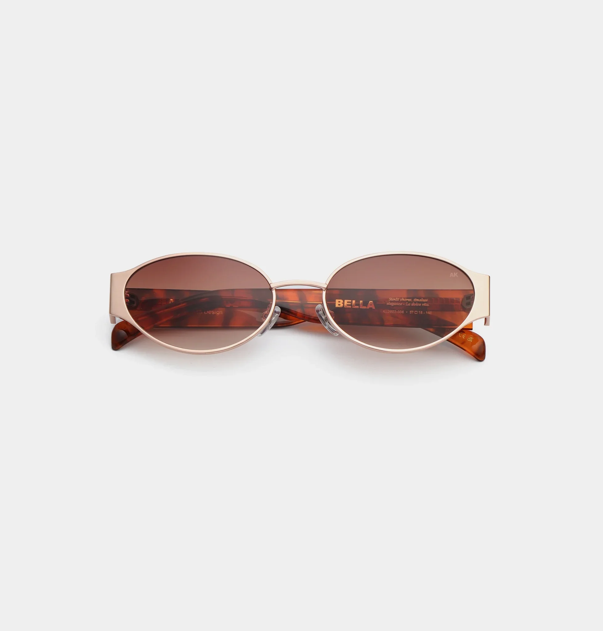 BELLA - Rosegold Havana Sunglasses by A.Kjaerbede - Image 4
