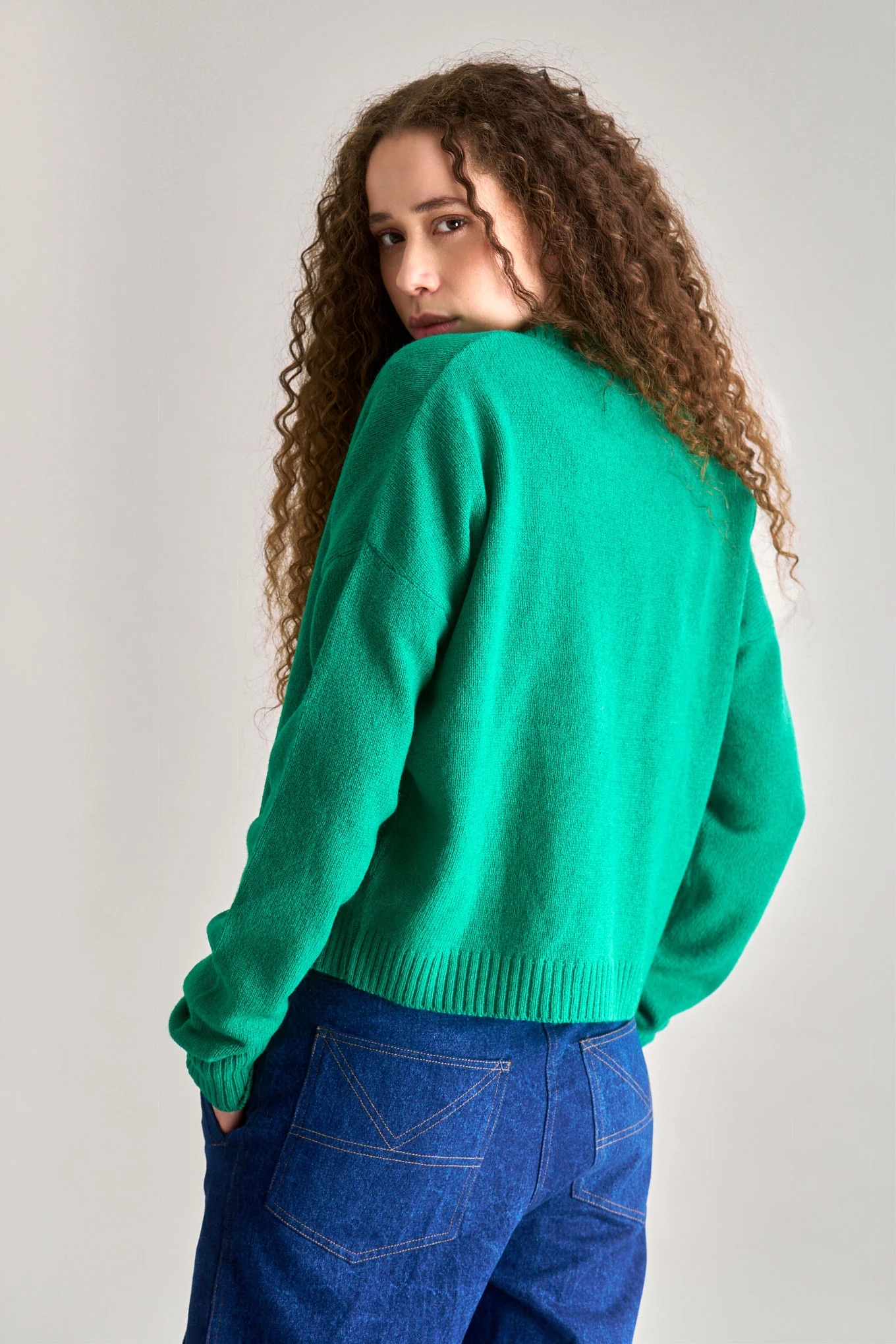 ISLA Wool Cardigan - Green - Image 5