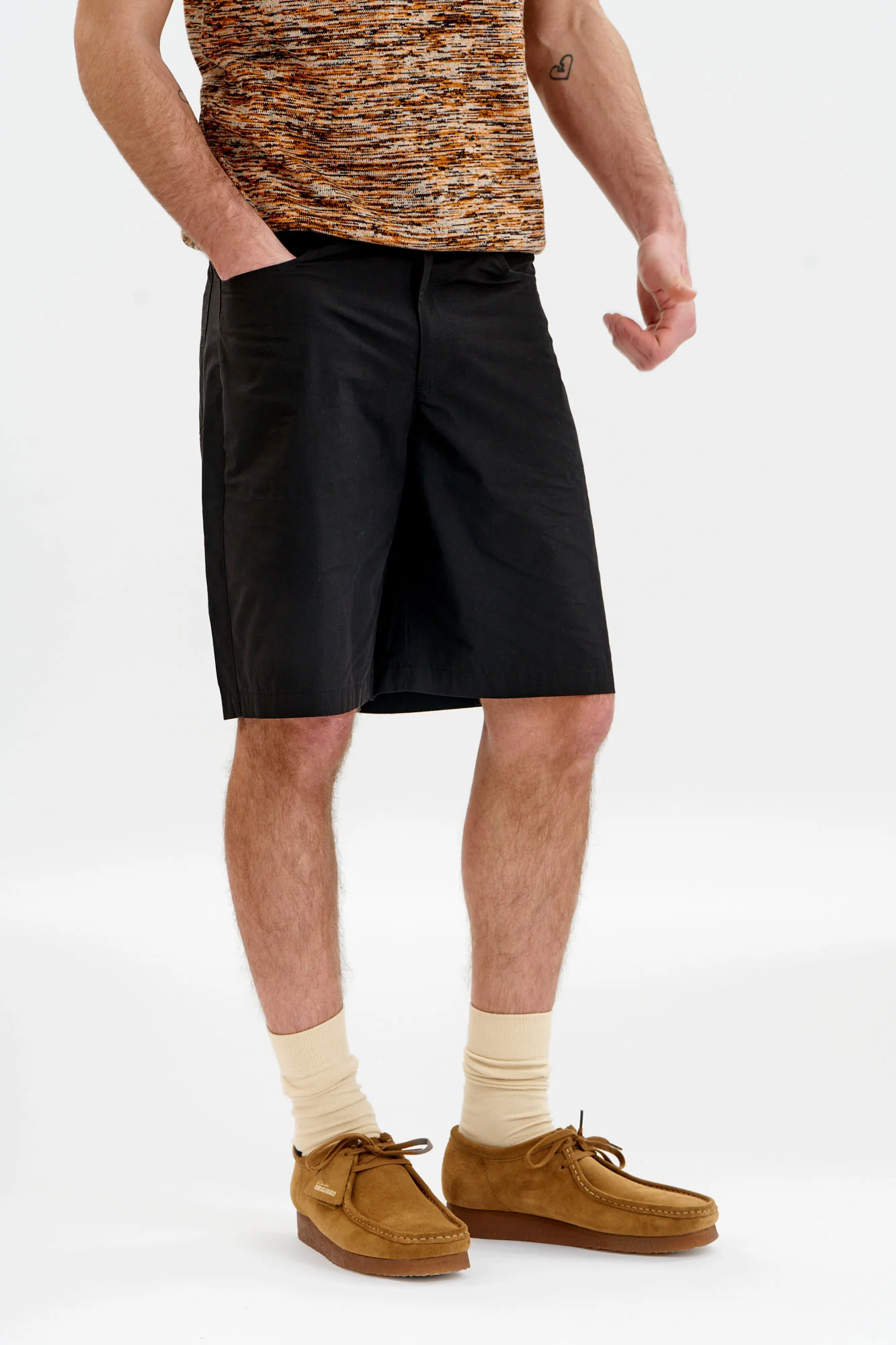 JAMBO Organic Cotton Poplin Short - Black - Image 3