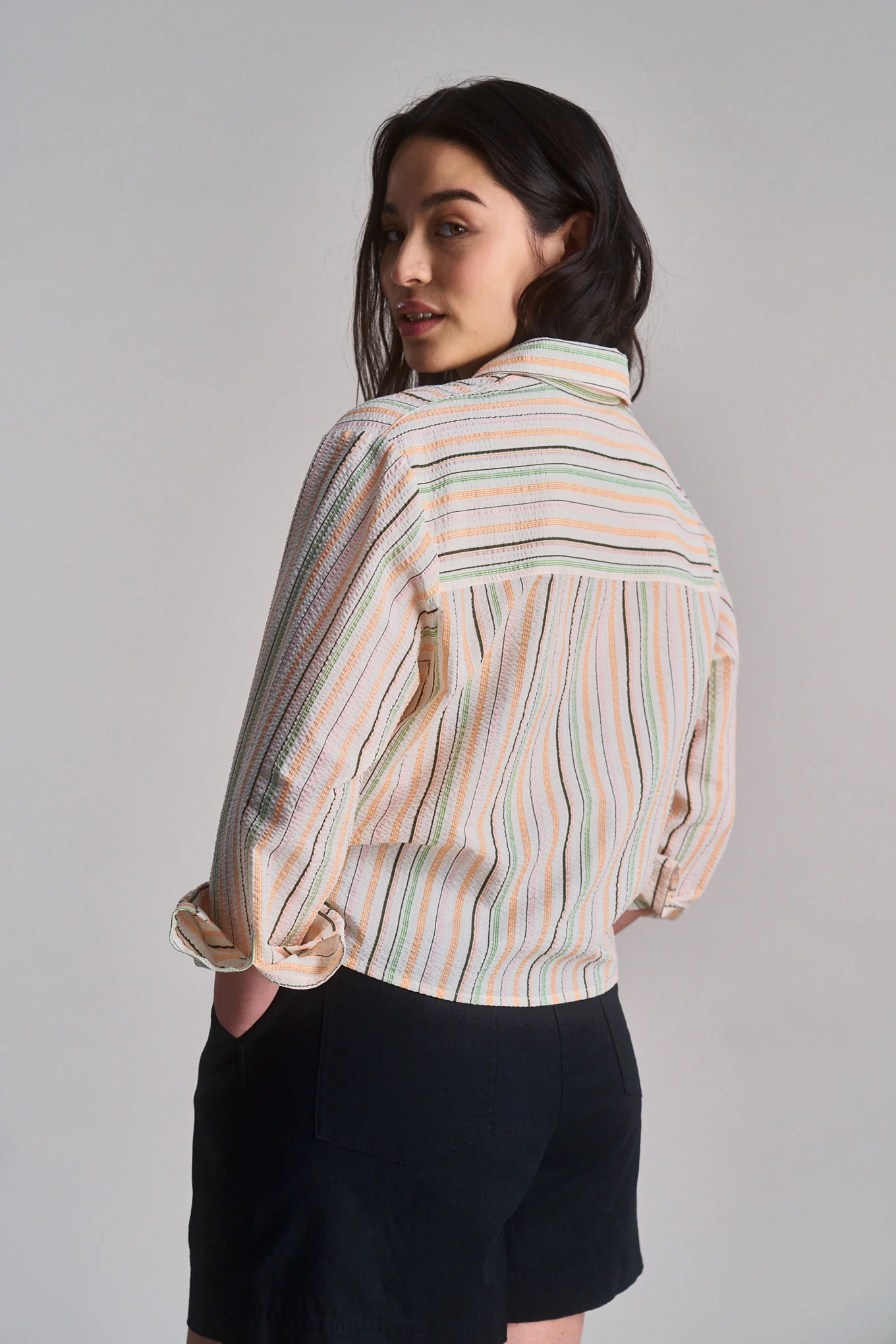 JUNGLE - Organic Cotton Shirt - Candy Stripe - Image 3