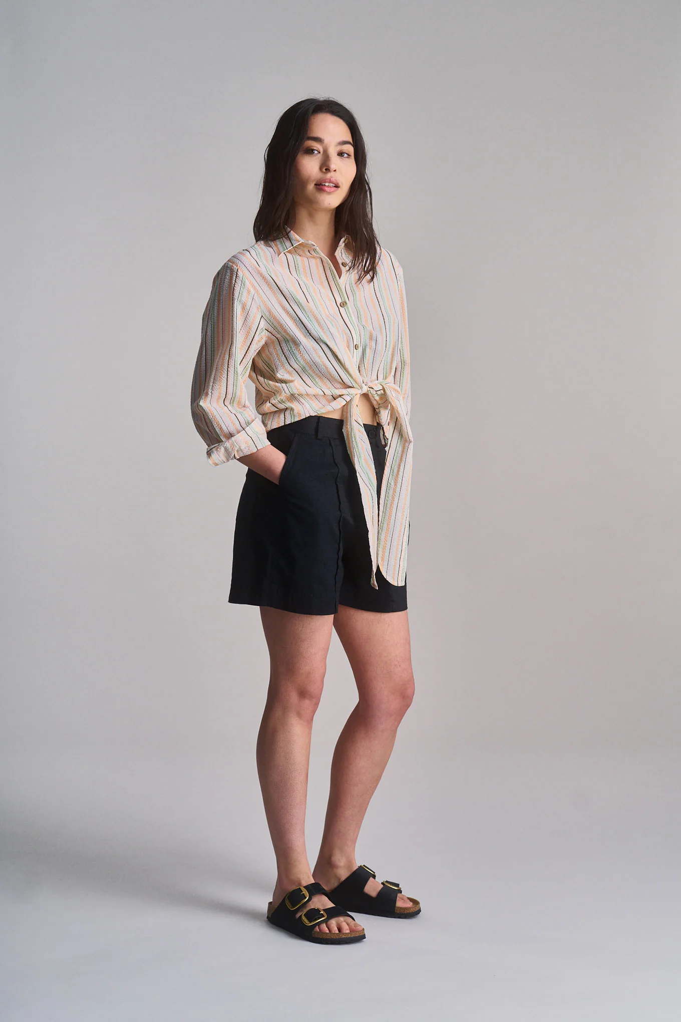 JUNGLE - Organic Cotton Shirt - Candy Stripe - Image 4
