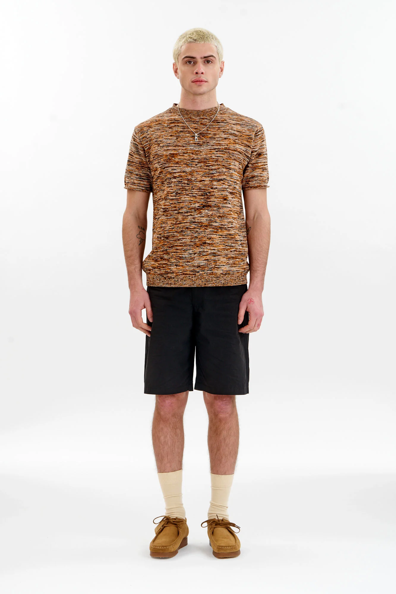 KAI Organic Cotton Knit Tee - Black - Image 2