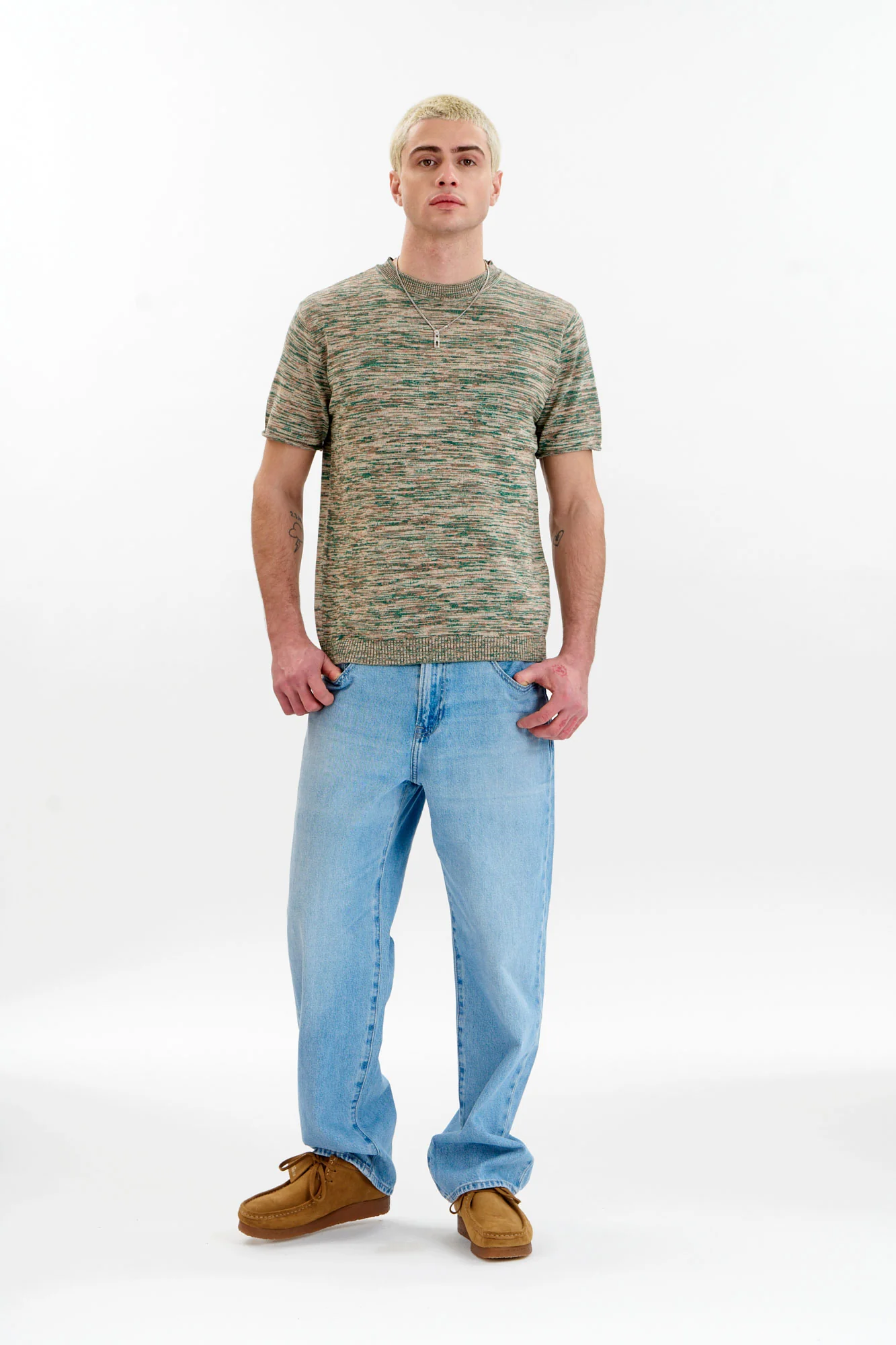 KAI Organic Cotton Knit Tee - Green - Image 3