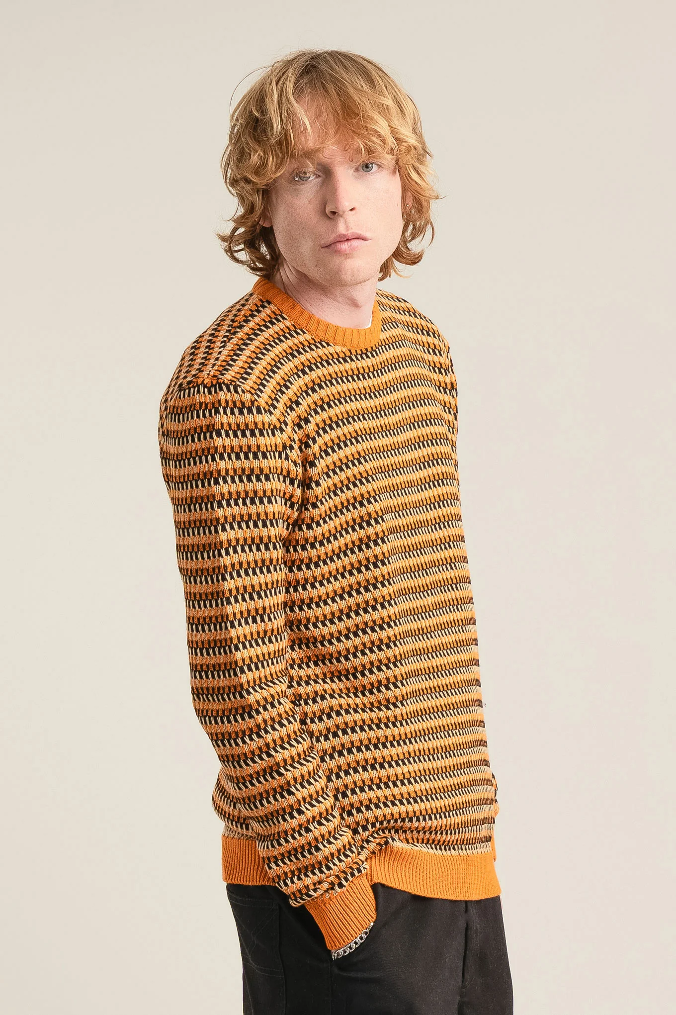 KAI - Organic Cotton Jumper Black & Gold