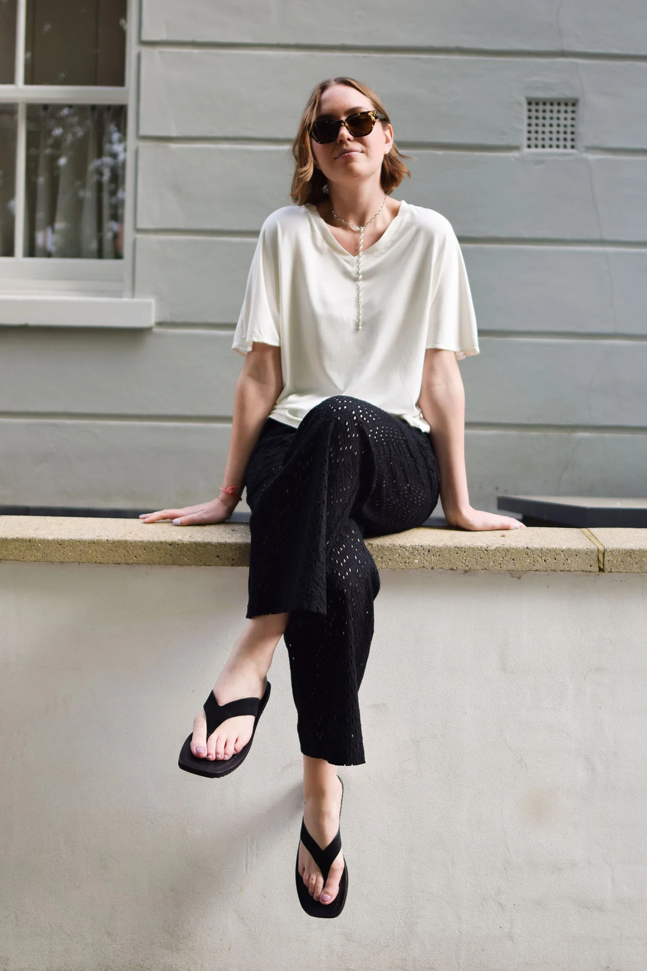 KHARI Organic Cotton Trousers – Black