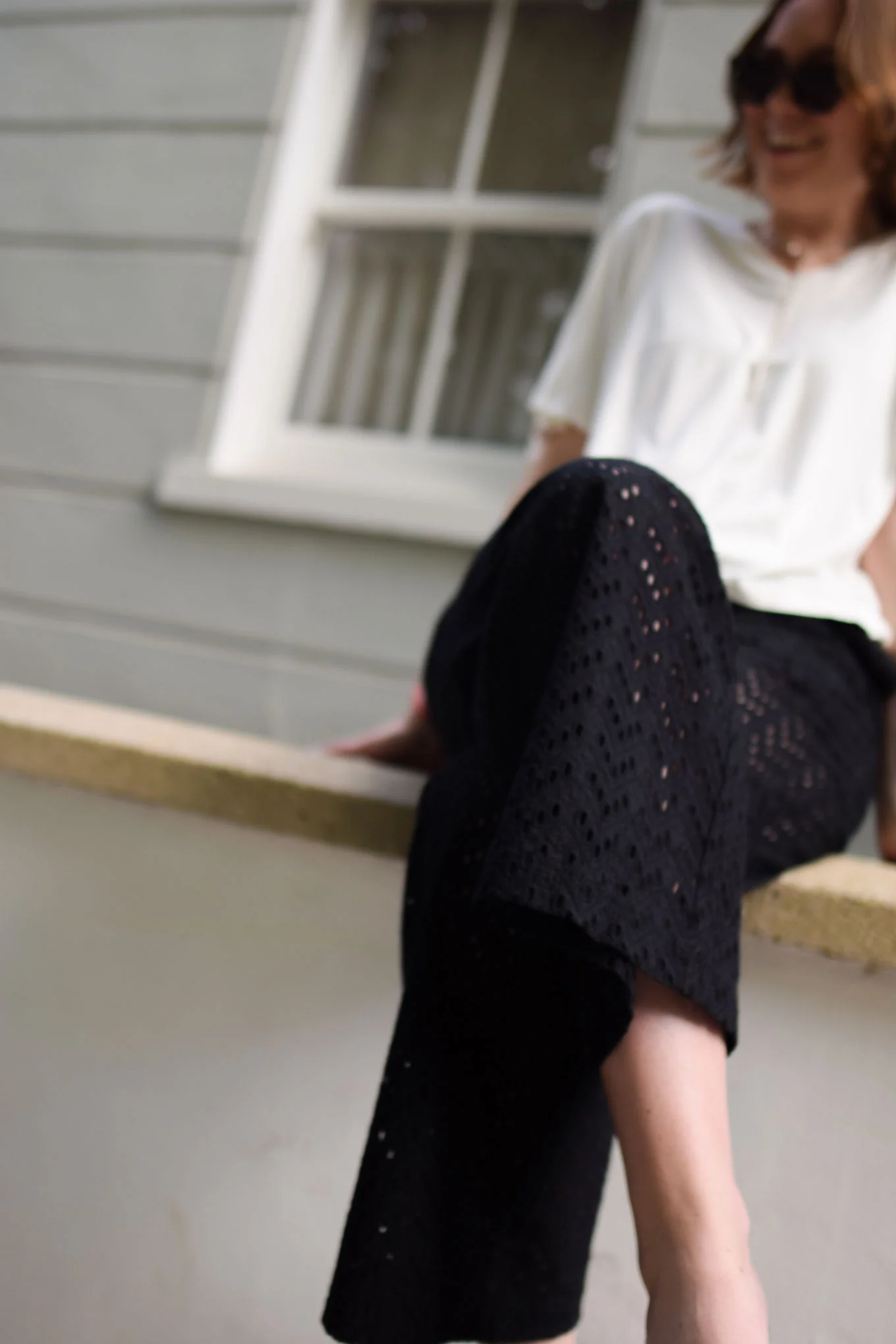 KHARI Organic Cotton Trousers – Black - Image 2