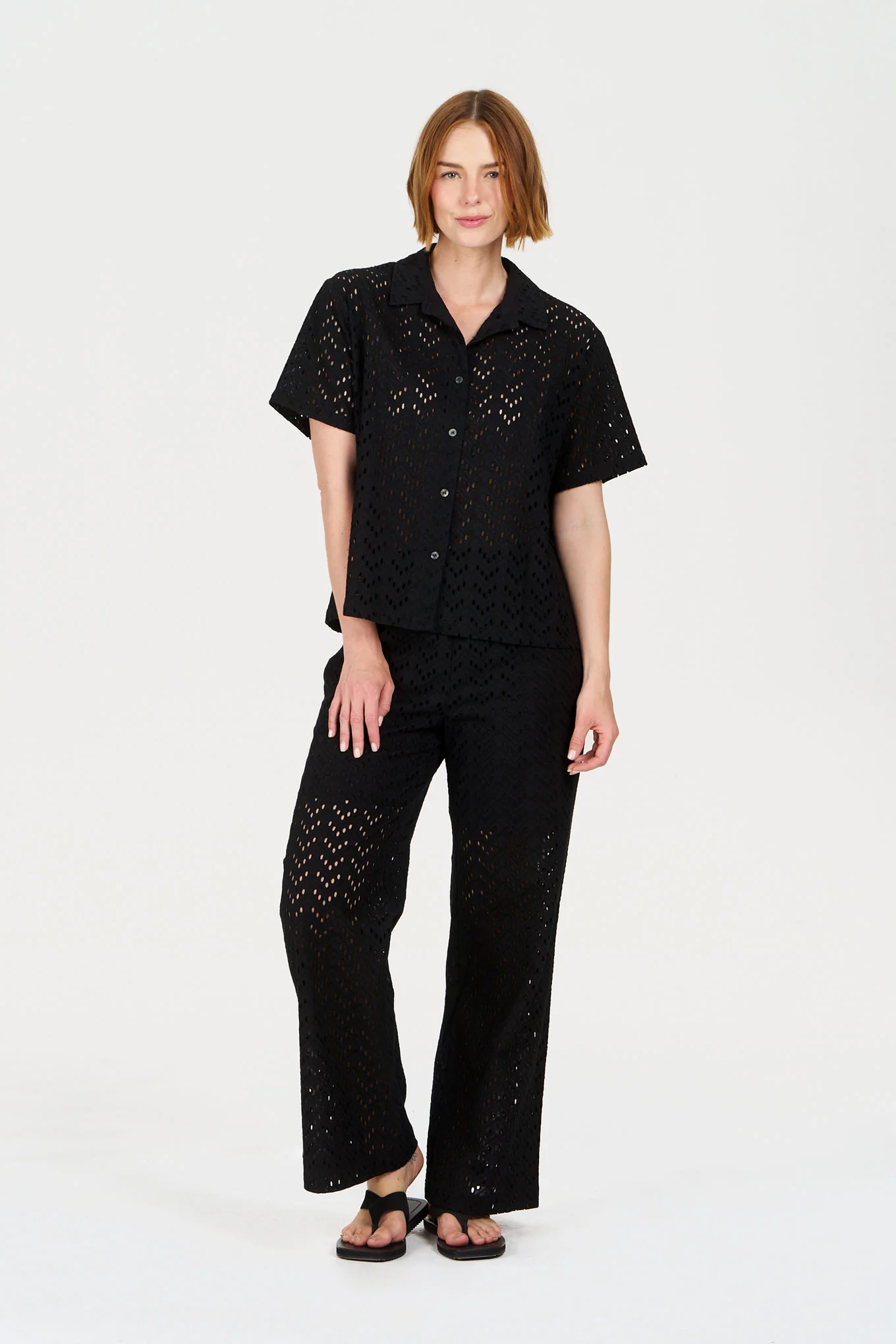 KHARI Organic Cotton Trousers – Black - Image 5