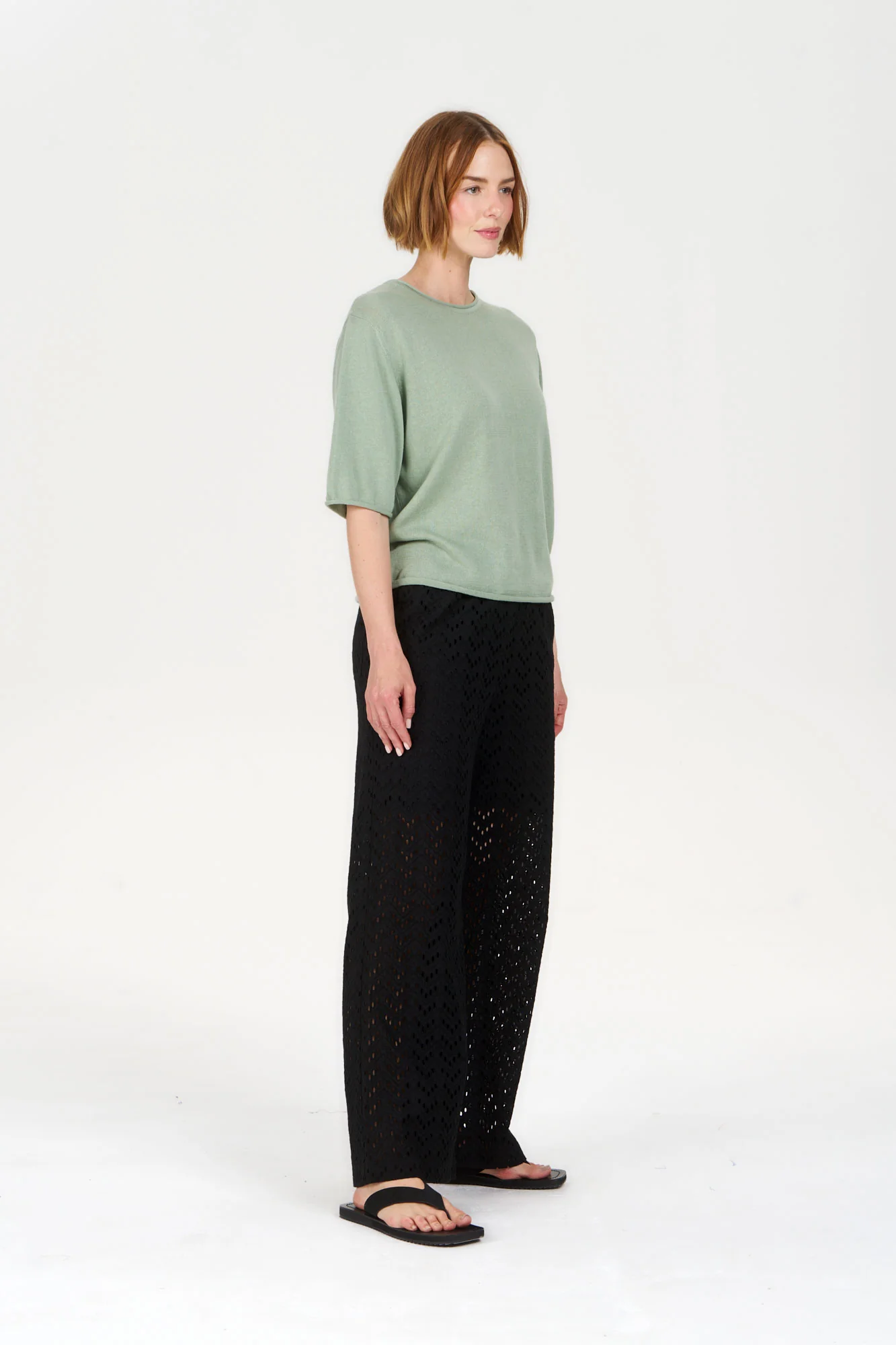 KHARI Organic Cotton Trousers – Black - Image 7