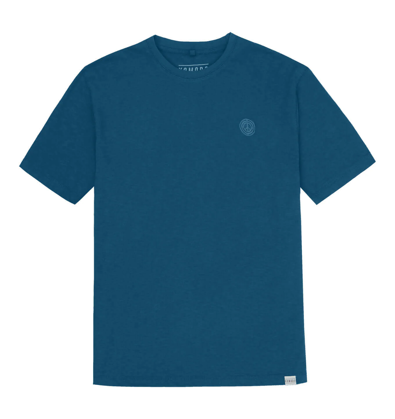 KIN - GOTS Organic Cotton Tee Teal  Blue - Image 3