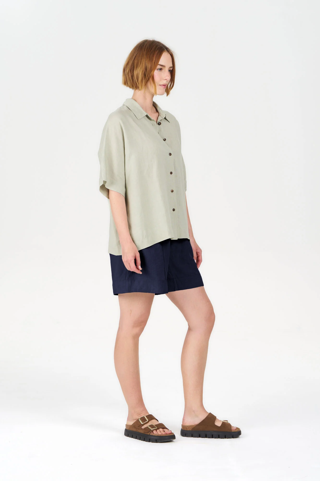 KYGO Tencel Linen Short - Navy - Image 2