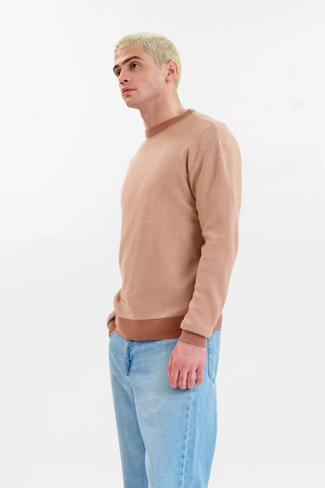 LEON Organic Cotton Jumper - Coffee - Image 2