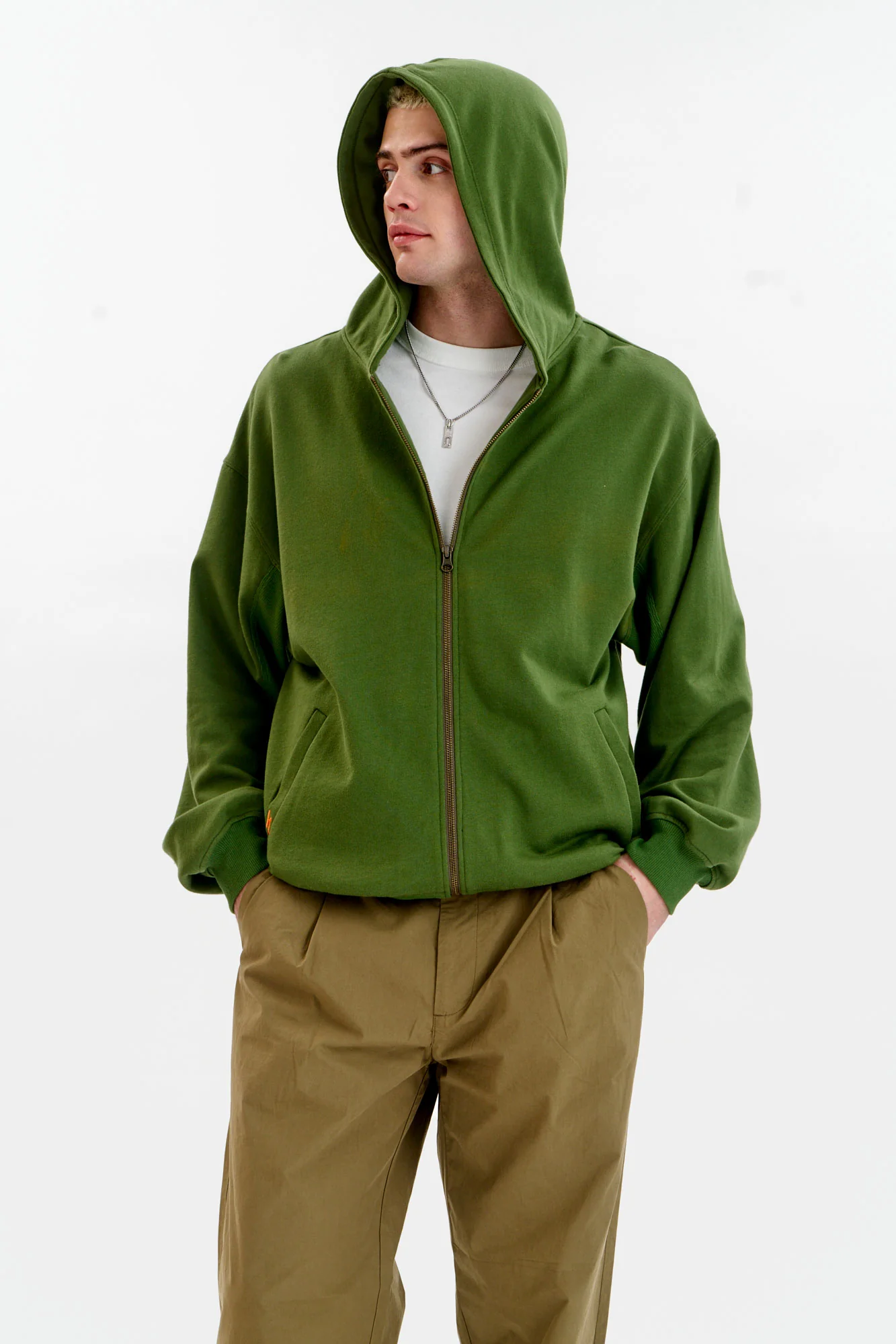 LUCA Organic Cotton Hoody - Green - Image 2