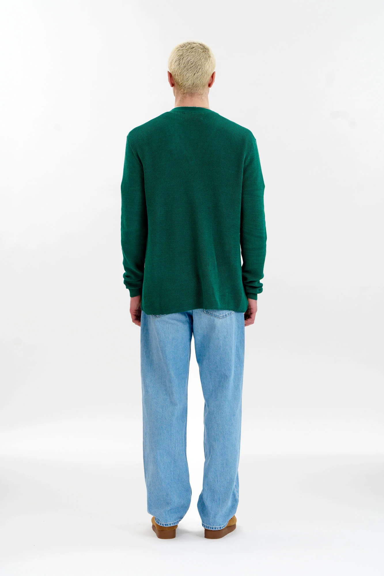 LUCAS Organic Cotton Cardigan - Green - Image 4