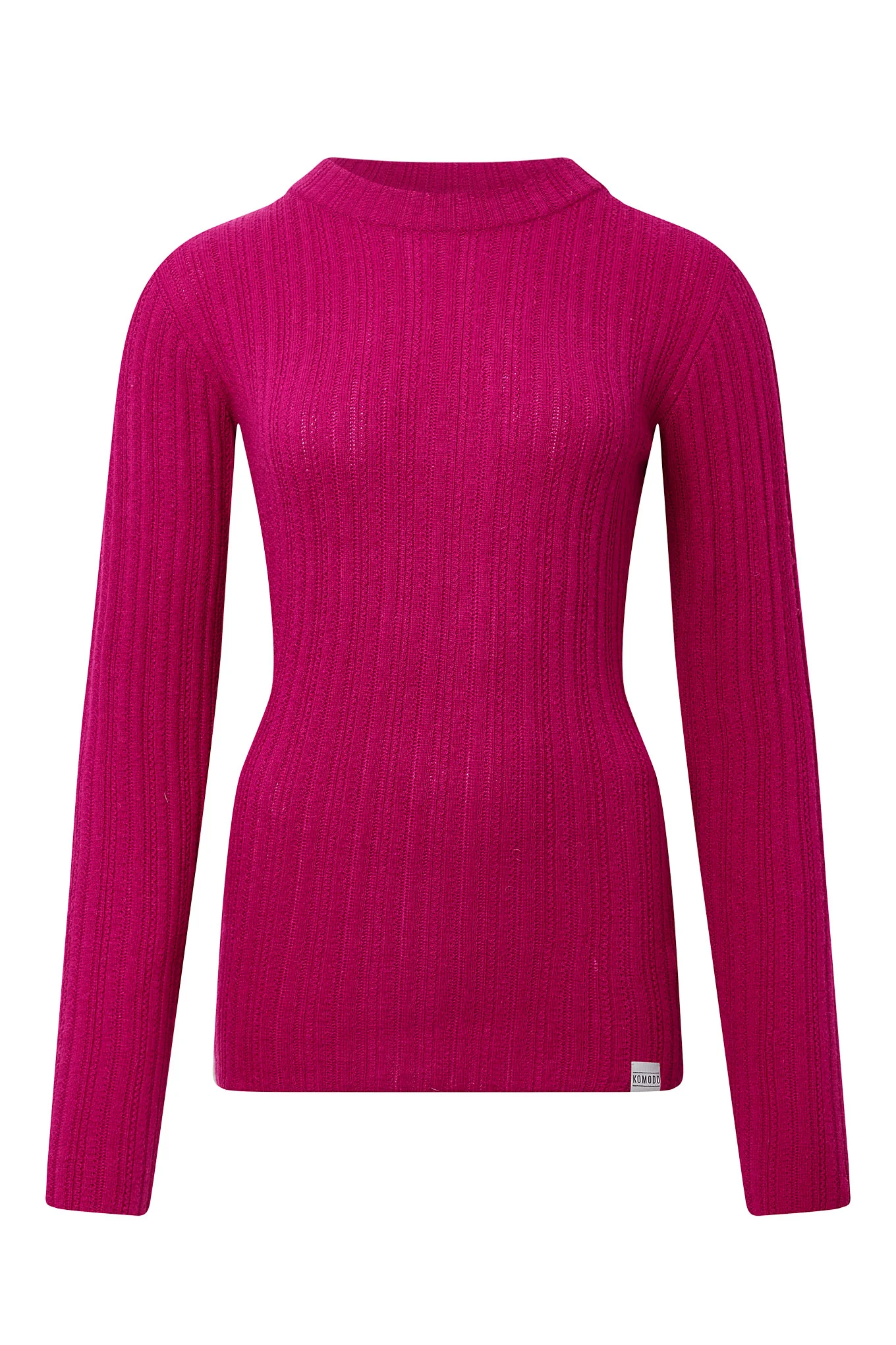 LUCKY Wool Blend Jumper - Fuschia - Image 2
