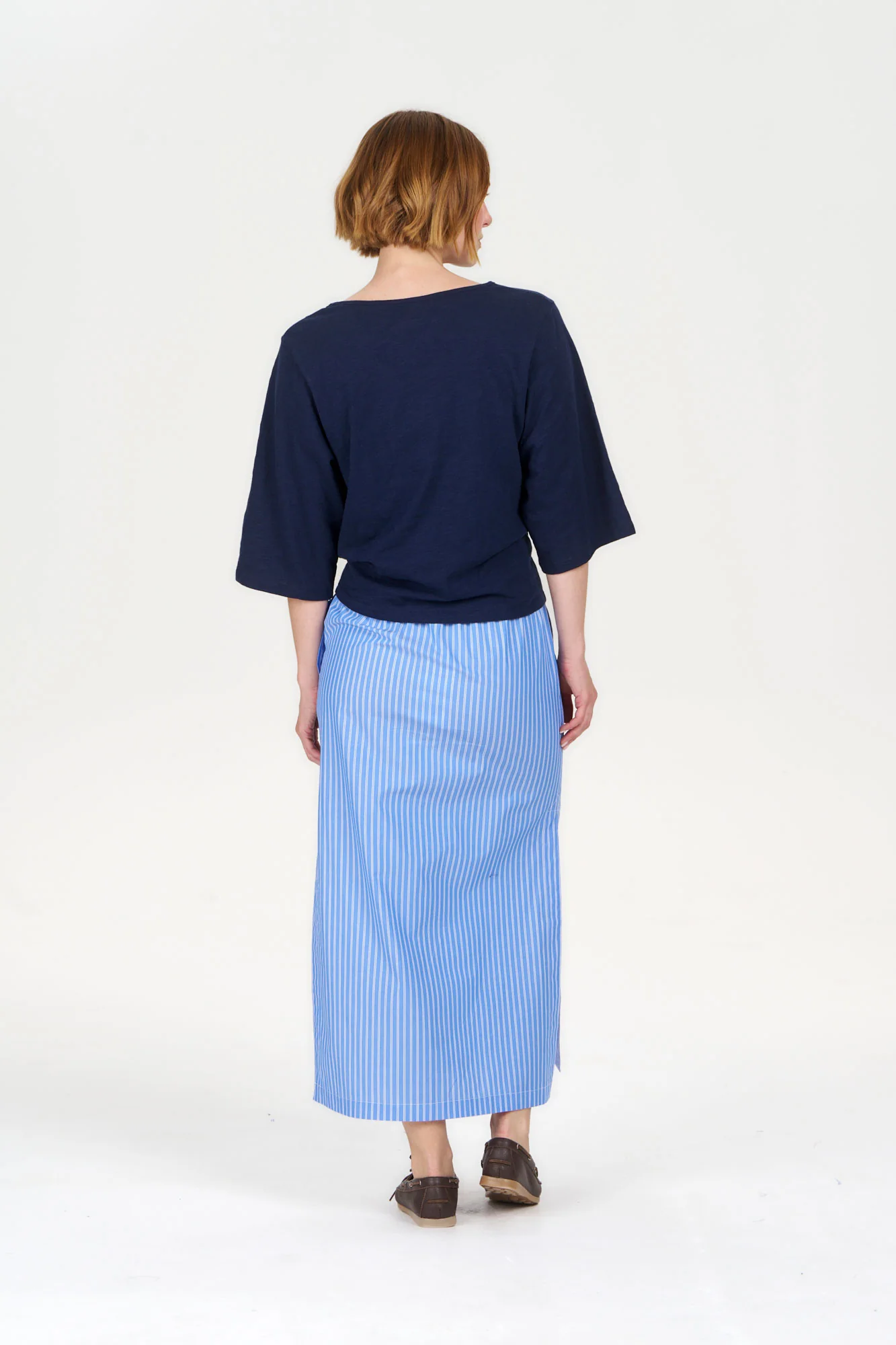 LYRA Organic Cotton Top - Navy - Image 4