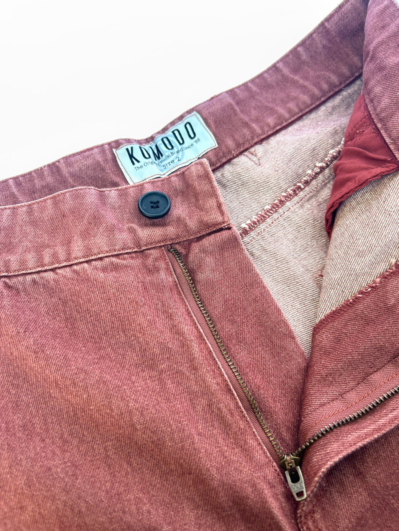 MAKULU Organic Cotton Trouser - Red Wash - Image 3