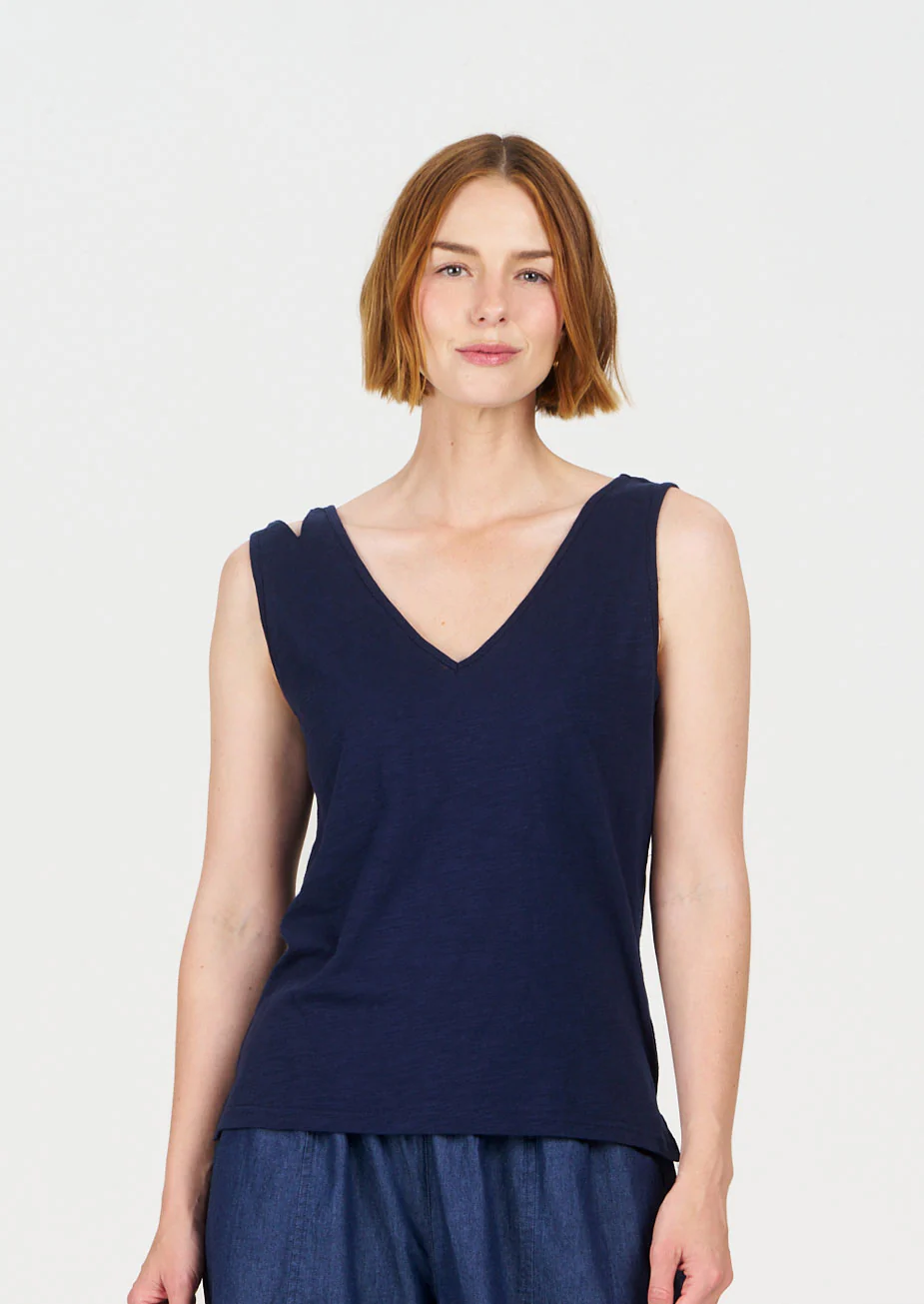 MALA Organic Cotton Vest - Navy
